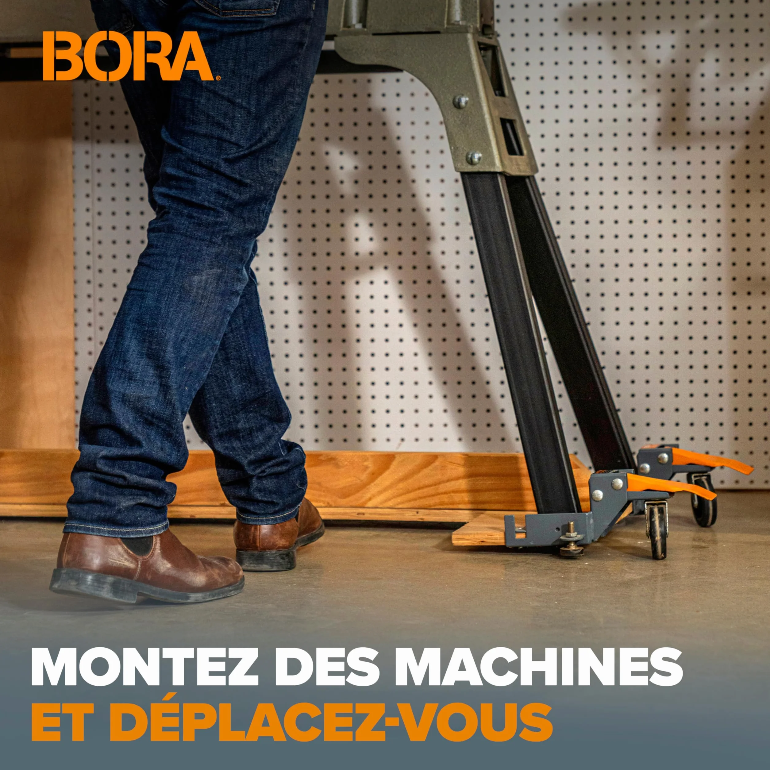 Portamate PM-1100 universel kit de base 400 livres noir