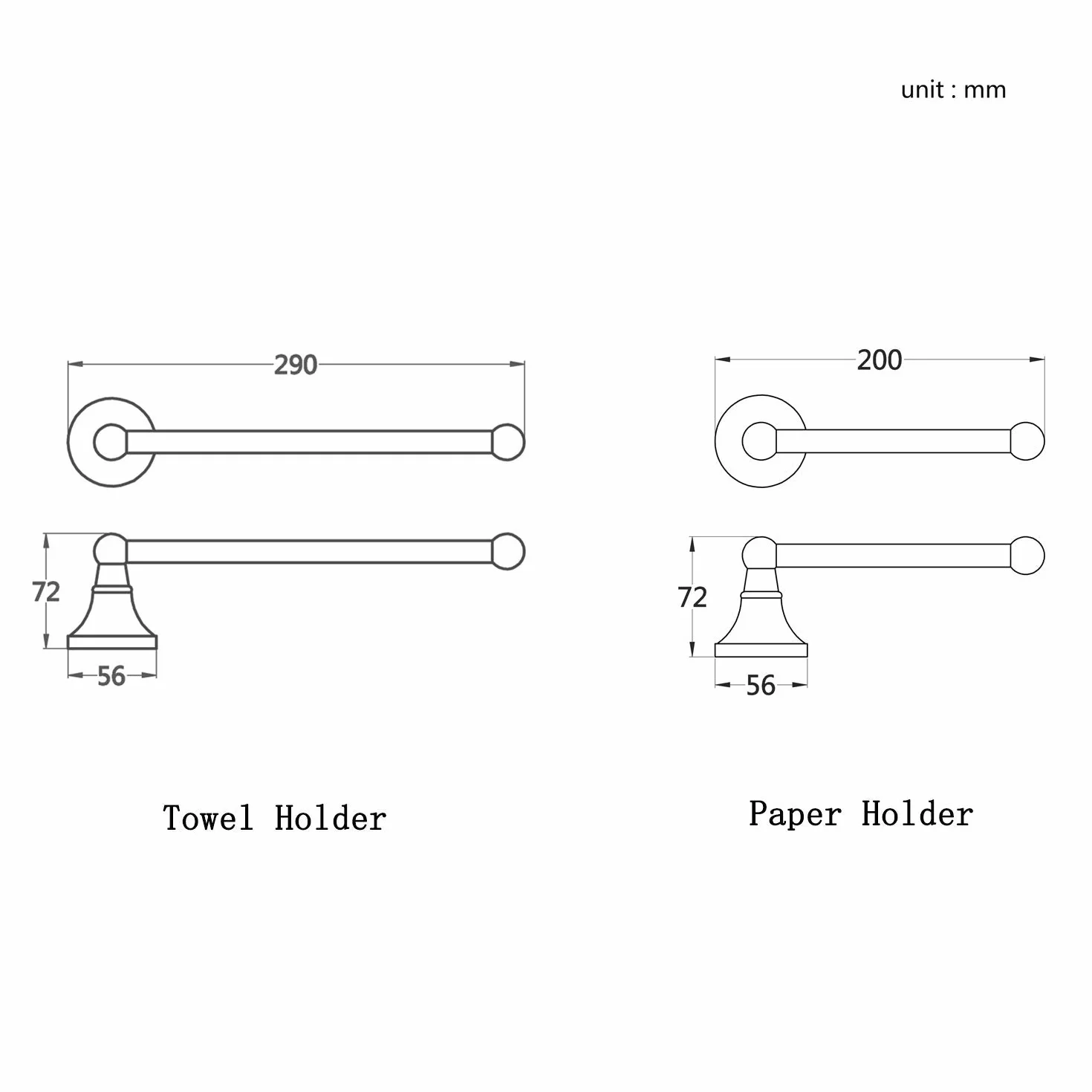 Flybath Porte-Serviettes et Porte-Papier hygiénique en Laiton brossé pour Salle de Bain