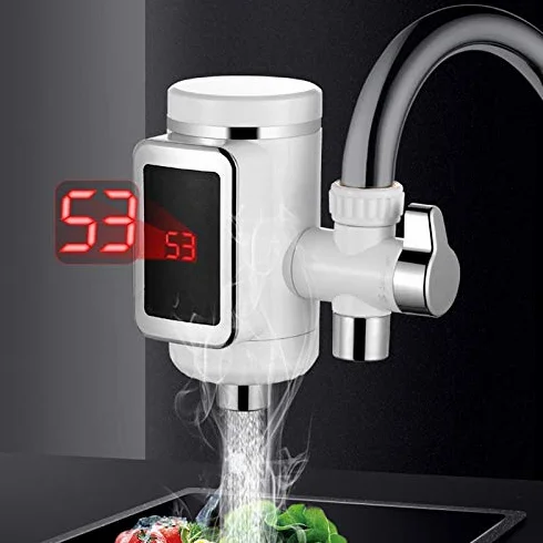 Grzałka elektryczna odporna na wysokie temperatury z wyświetlaczem LCD, wtyczka europejska