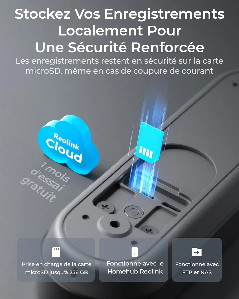 Reolink Caméra Sonnette 2K sans Fil avec Batterie, Wi-Fi 2.4/5GHz, détection Personnes/Véhicules/Colis, Audio bidirectionnel, Video Doorbell