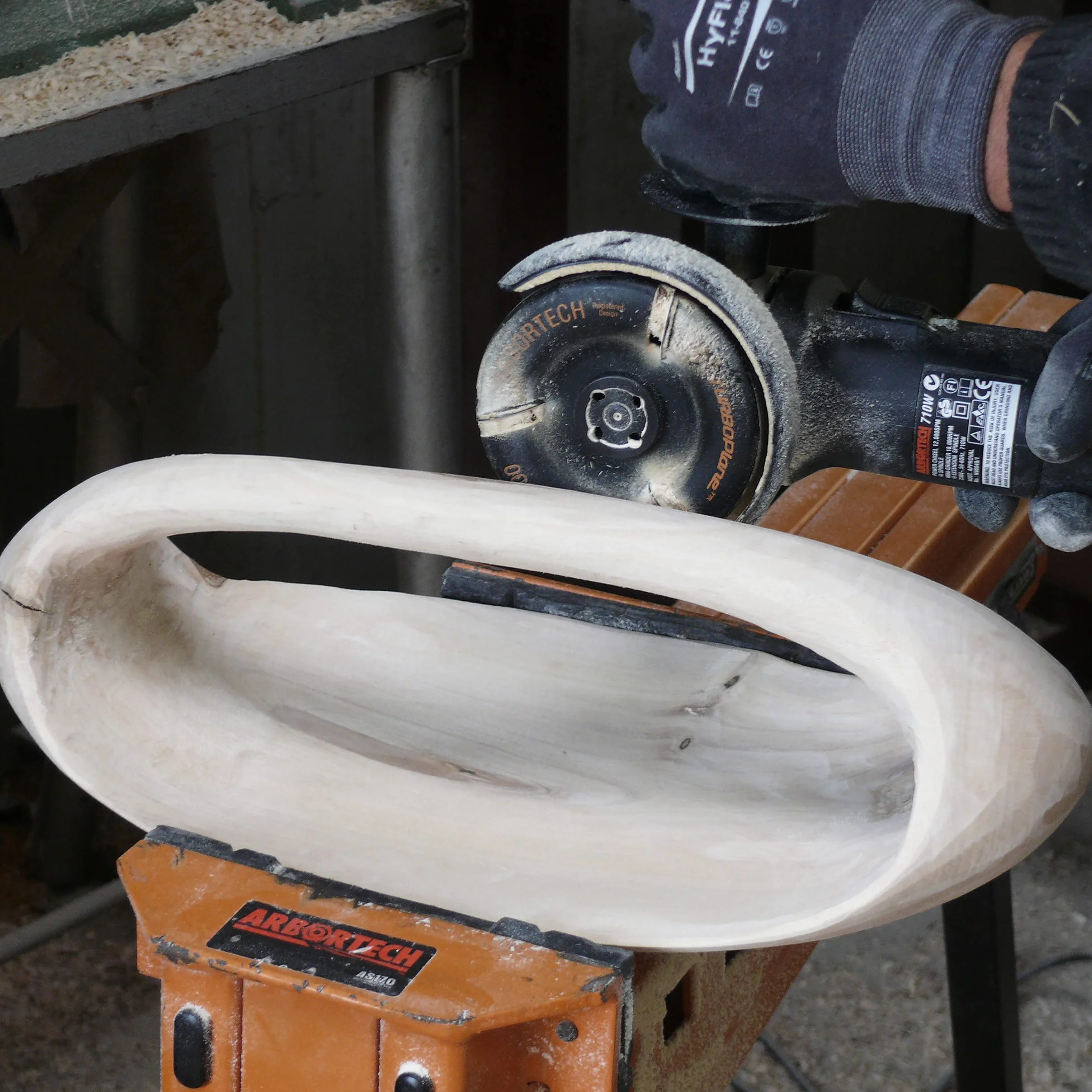 ARBORTECH TURBOPlane™ Lame 100mm Disque de sculpture sur bois en carbure de tungstène pour meuleuse d'angle