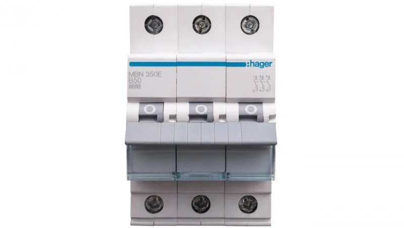 Hager Polo MBN350E 3P B 50A 6kA AC