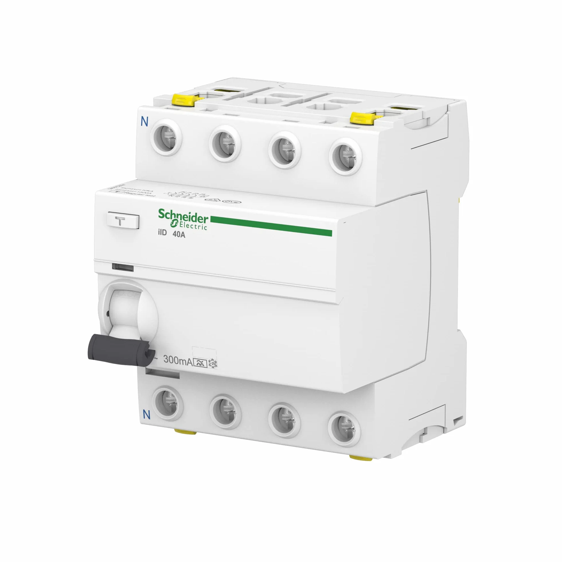 Schneider A9Z24440 Disjoncteur différentiel iID 4P 40A 300mA Type A Blanc