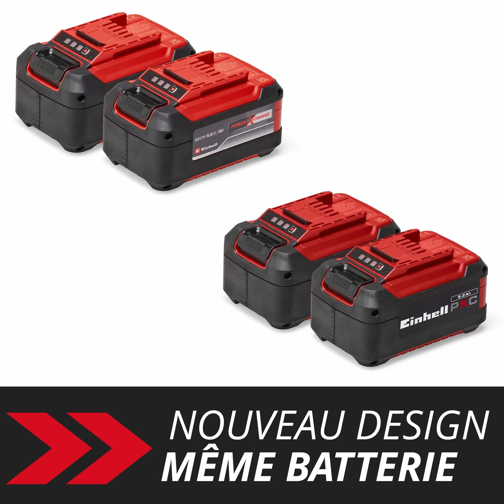 Einhell Power X-Change Double Batterie 5,2 Ah Twinpack 18 V Lithium-ION