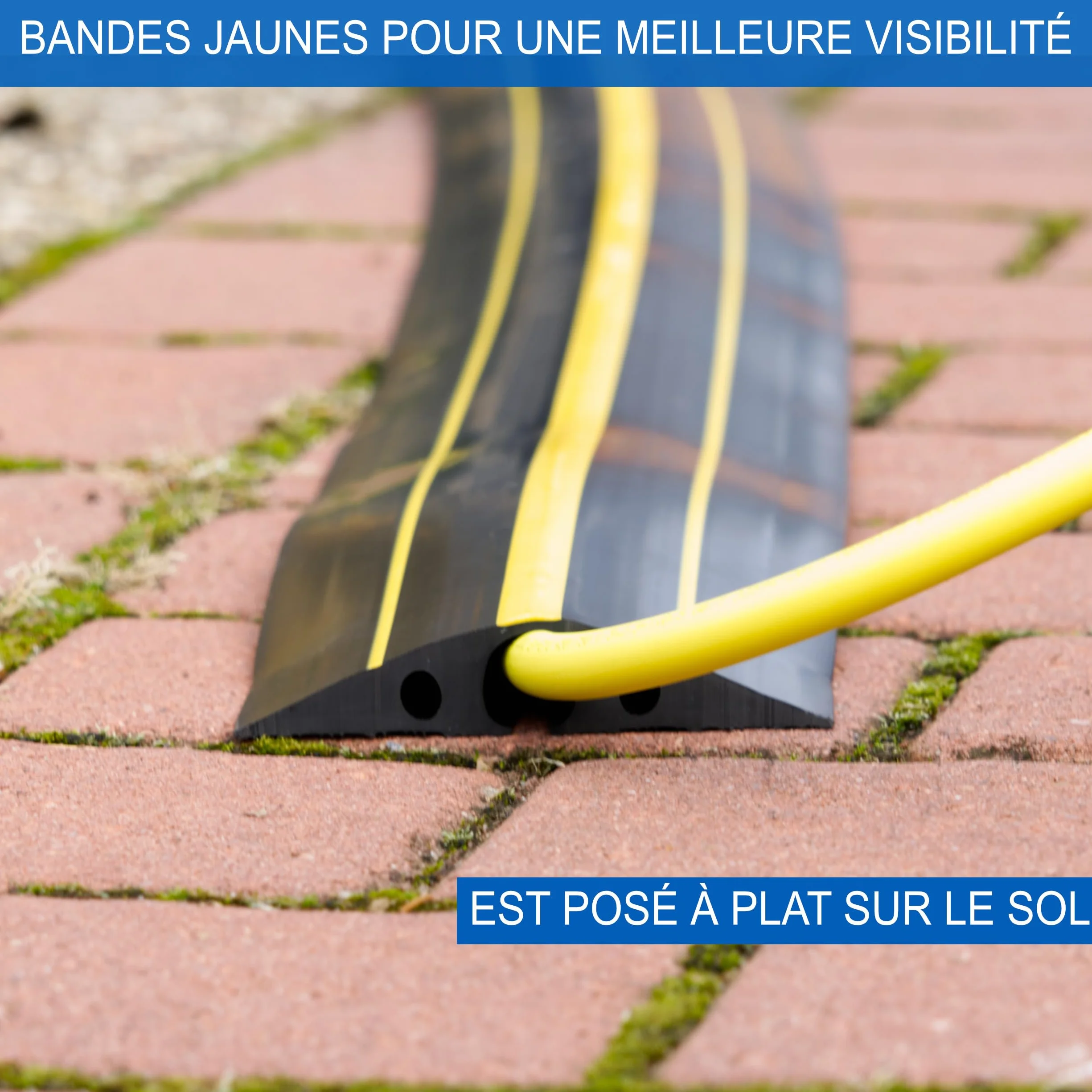 Passe-câble 2,5m Type 2 pour câble de chargement voiture électrique extérieur robuste