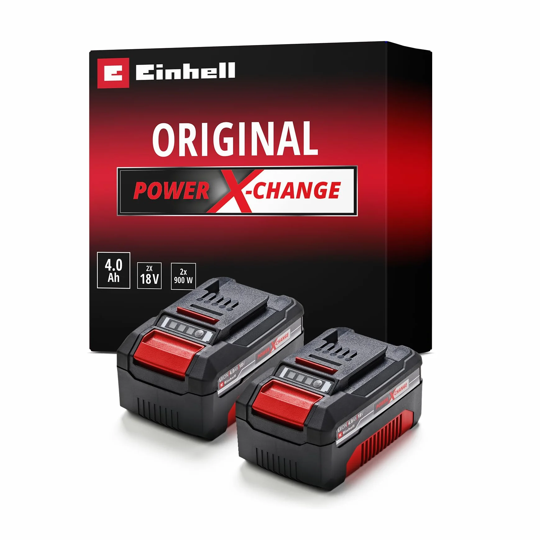 Einhell Système à double batterie 4,0 Ah Twinpack Power X-Change Li-Ion 18V 2x 4,0 Ah PXC