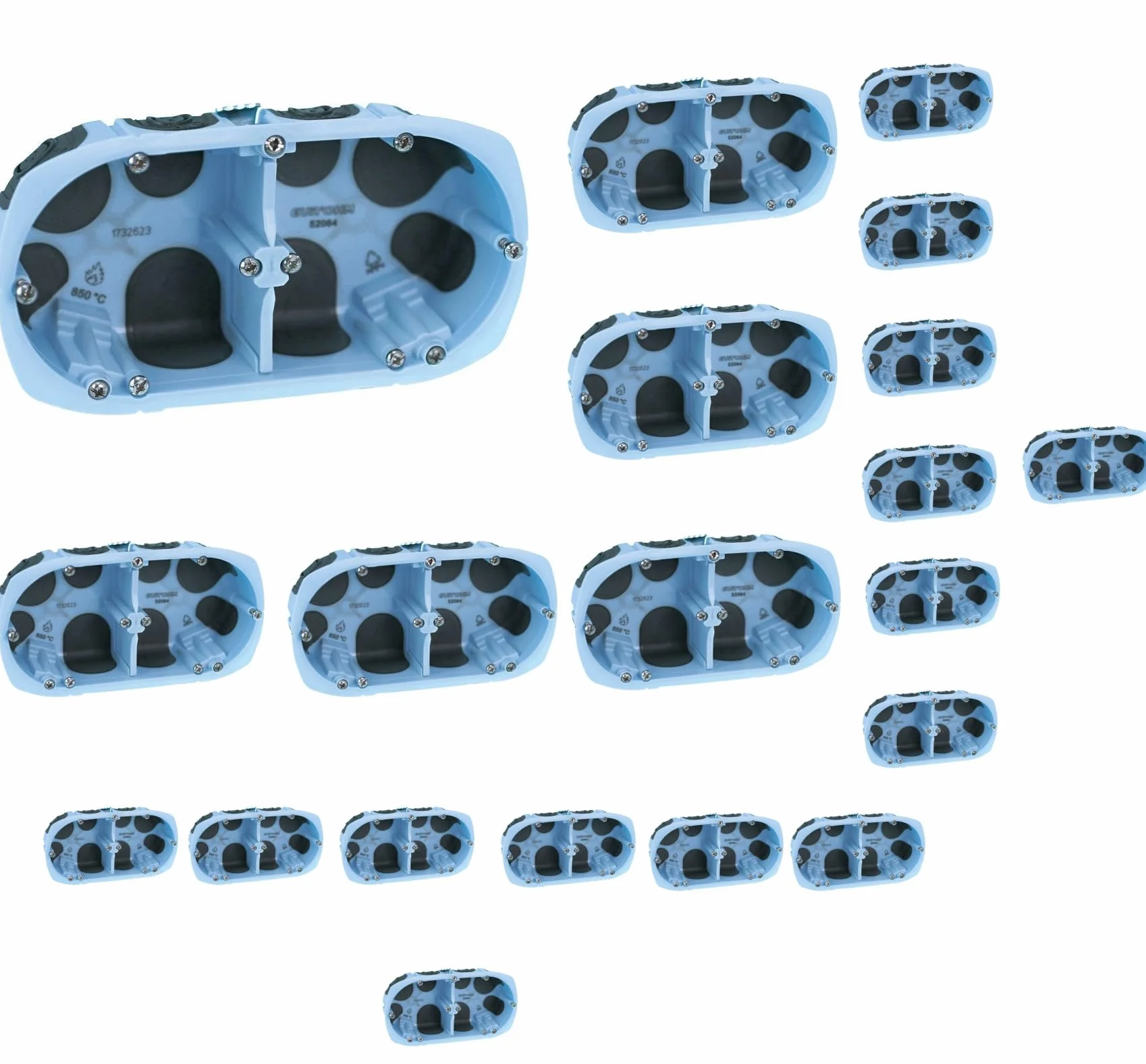 Boîtes d'Encastrement Double Air'Metic 67 P40 Lot de 20