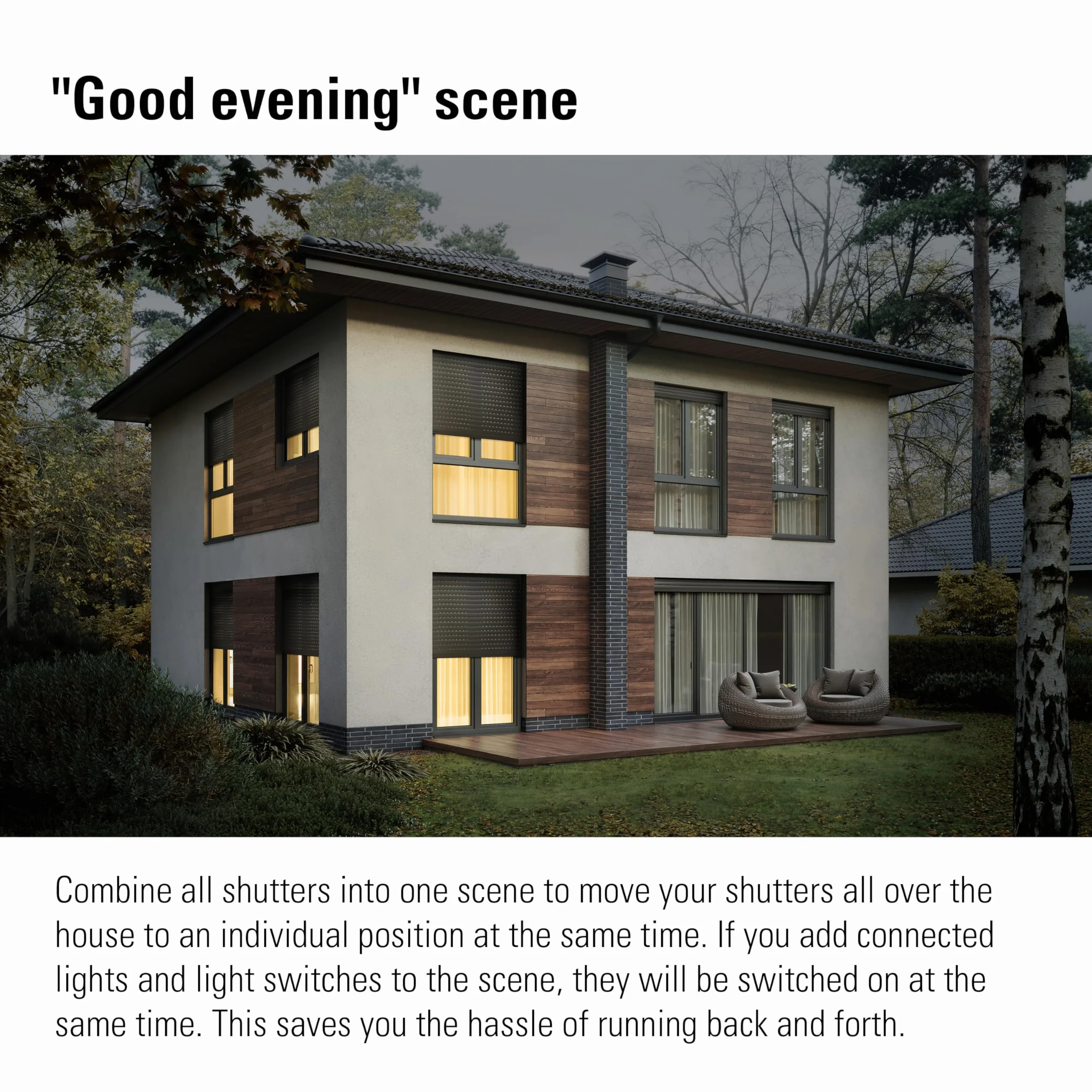 Eve Shutter Switch (Matter) 3 pièces - Smarte Rollladensteuerung für Alexa, Apple Home, Google, SmartThings