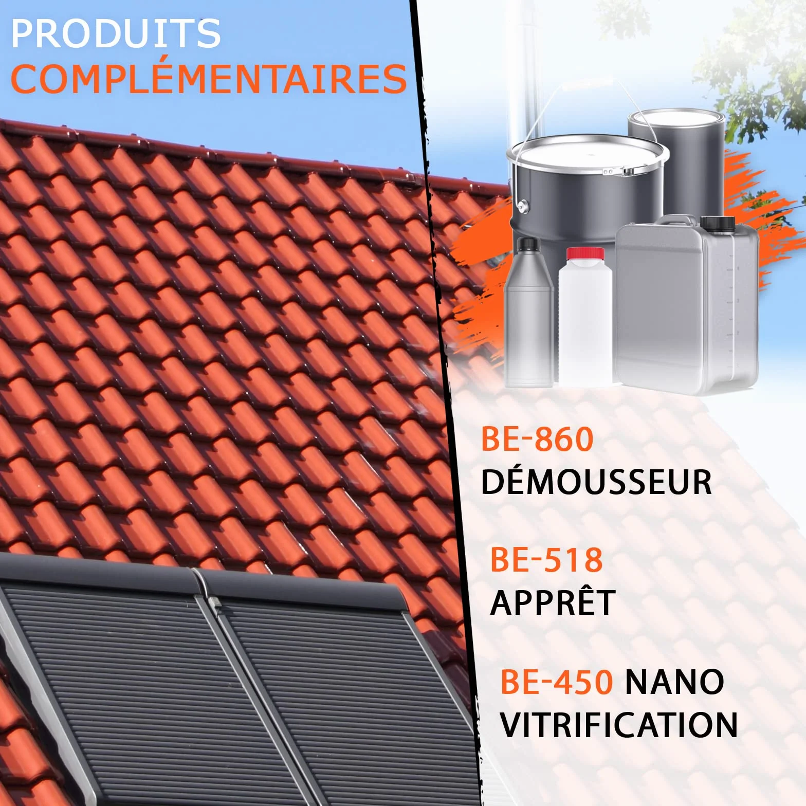 BEKATEQ BE-510 Peinture pour toiture 10L Gris anthracite Hydrofuge résistant UV