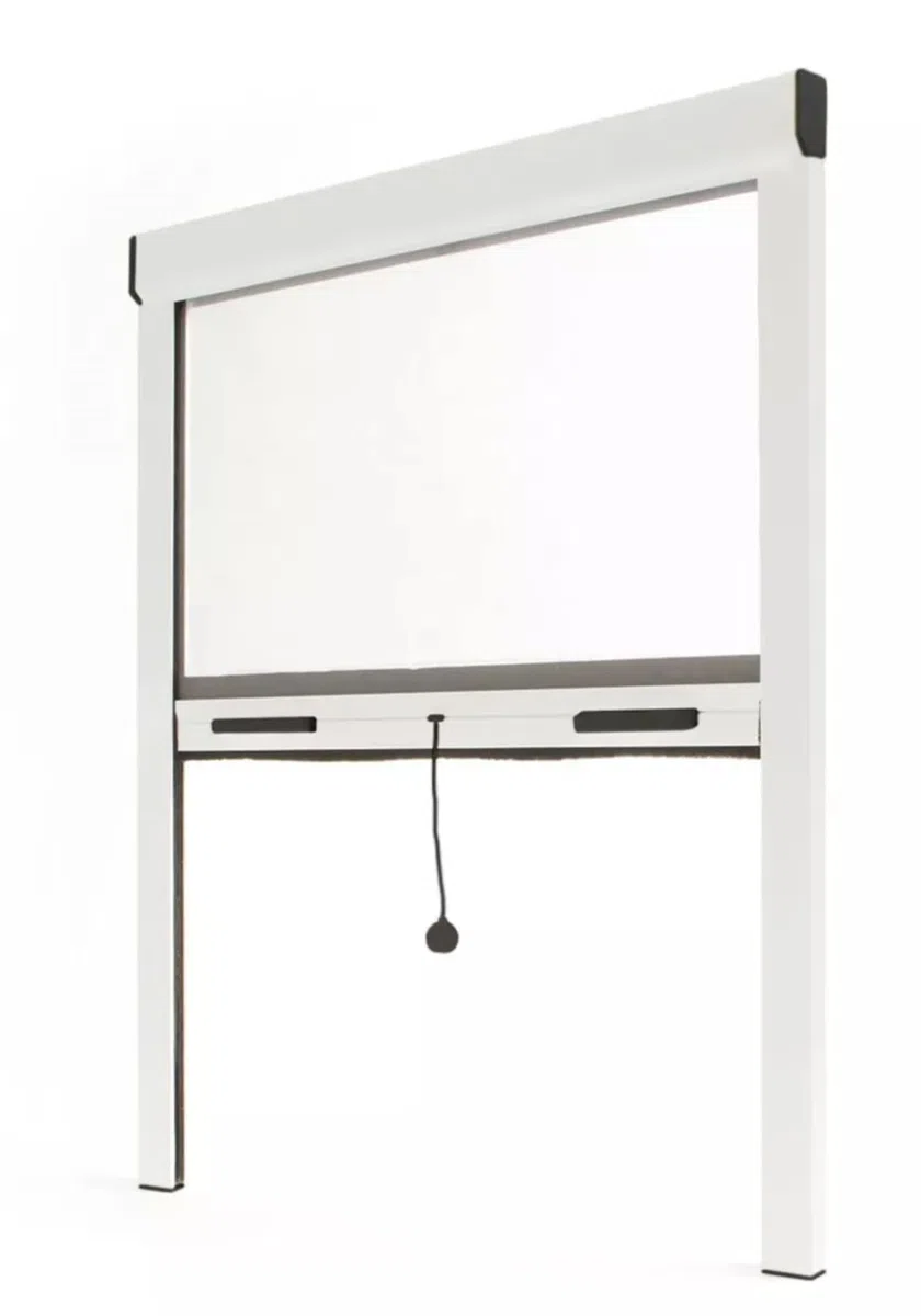 Moustiquaire fenêtre alu recoupable Blanc 1250x1600 mm protection insecte ajustable