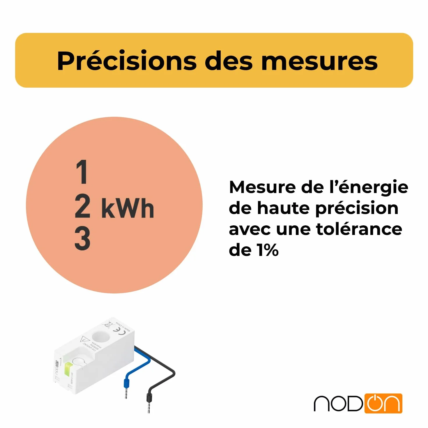 NodOn Compteur Énergie Intelligent Zigbee 3.0 Suivi Consommation Électricité Home Assistant