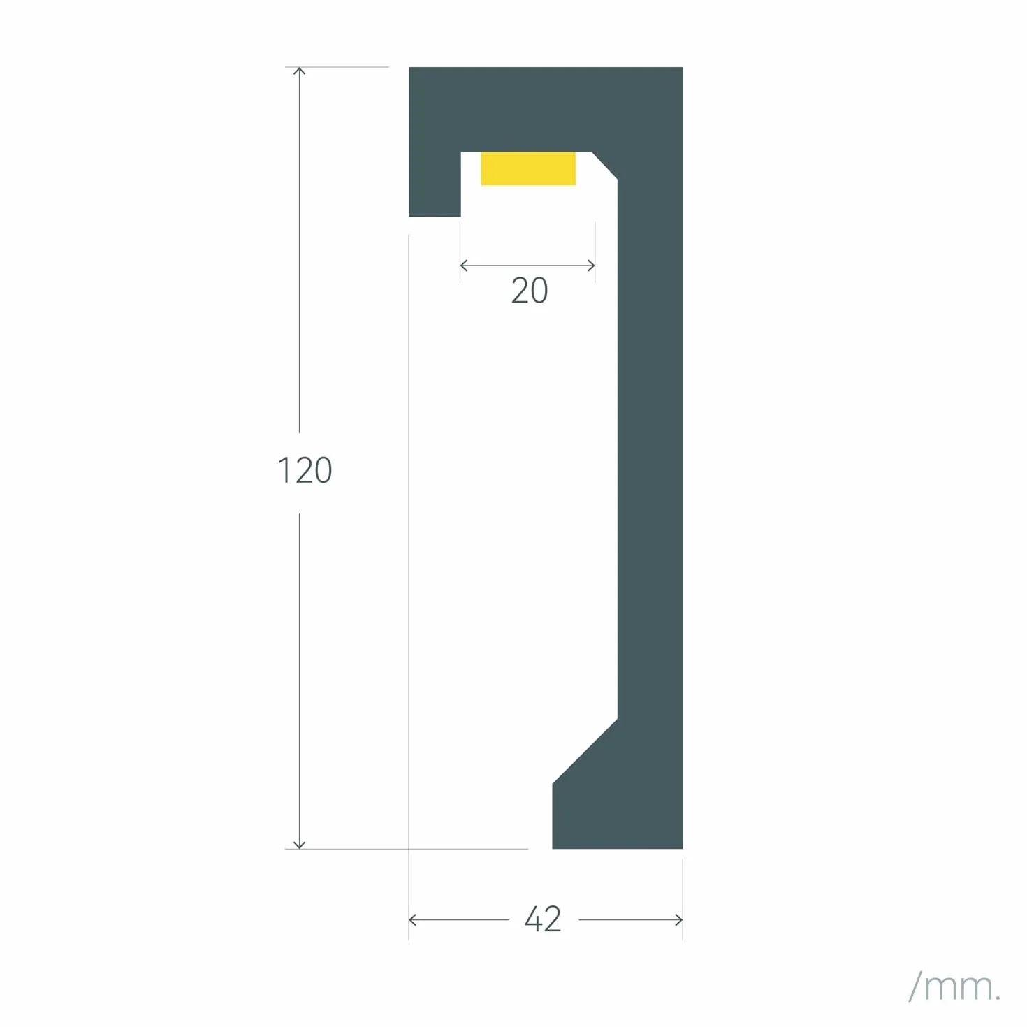 LEDKIA LIGHTING Moulure Ruban LED 2m Big Elah Blanc