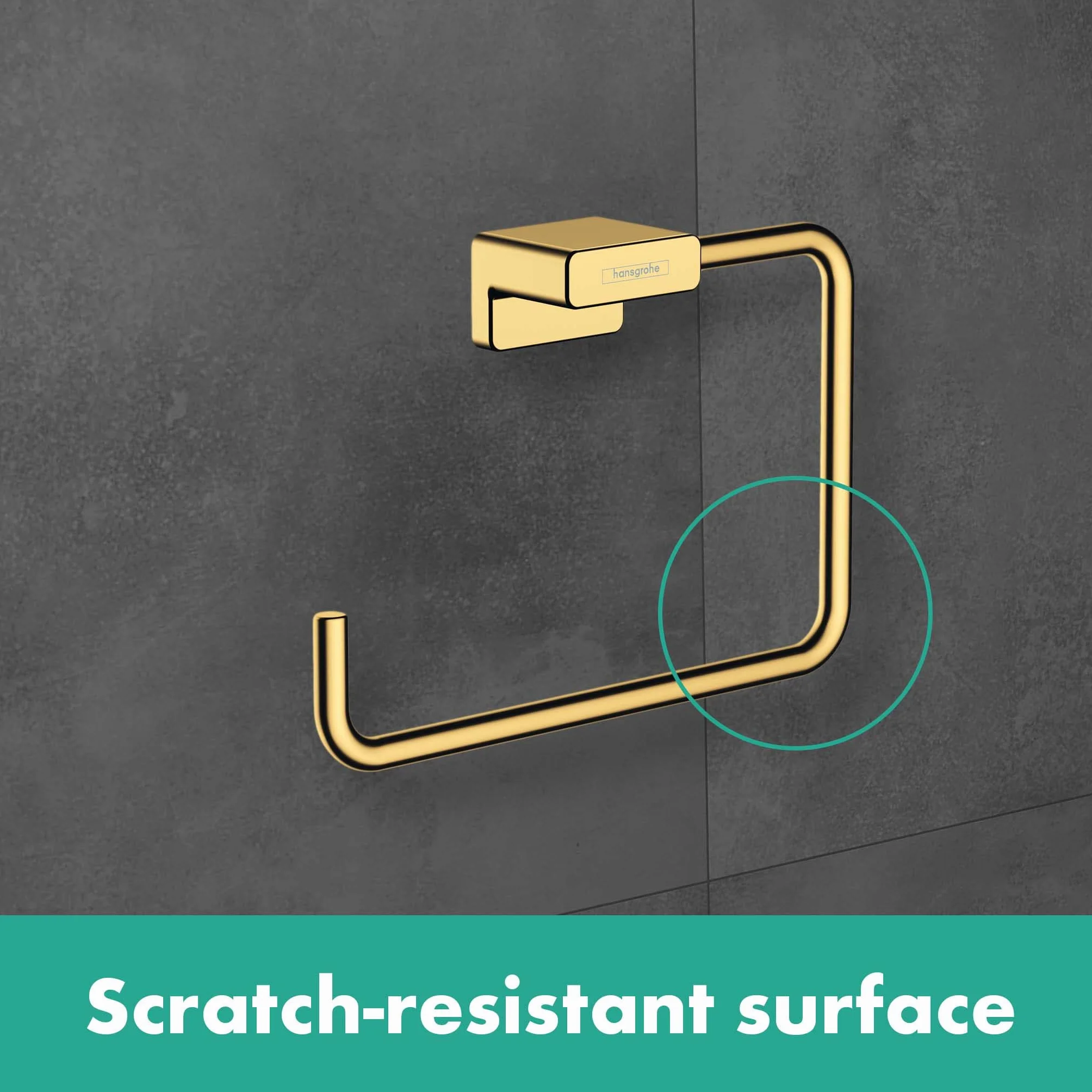 hansgrohe AddStoris Anneau porte-serviettes chromé fixation cachée