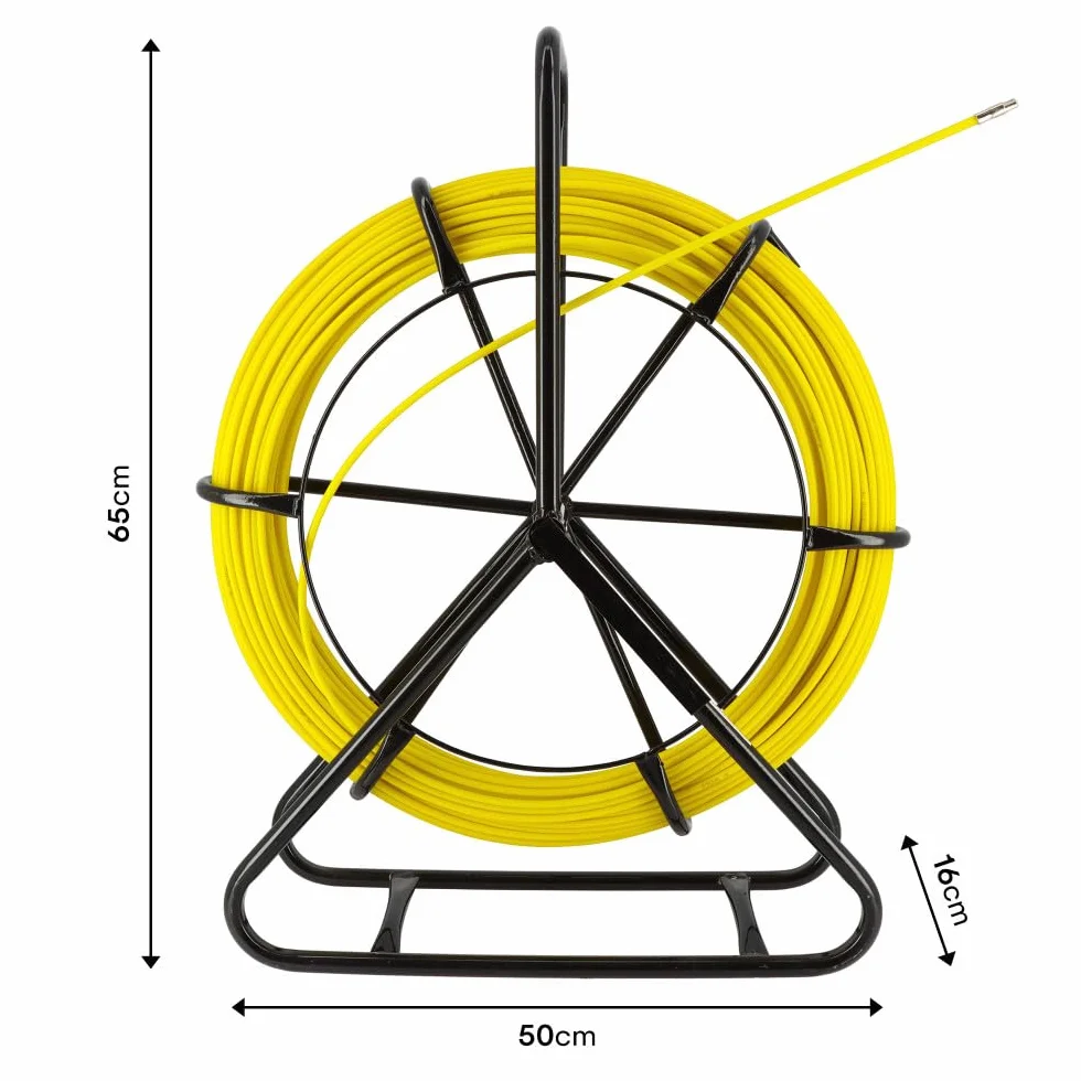 Aiguille tire fil fibre de verre dévidoir 100 m