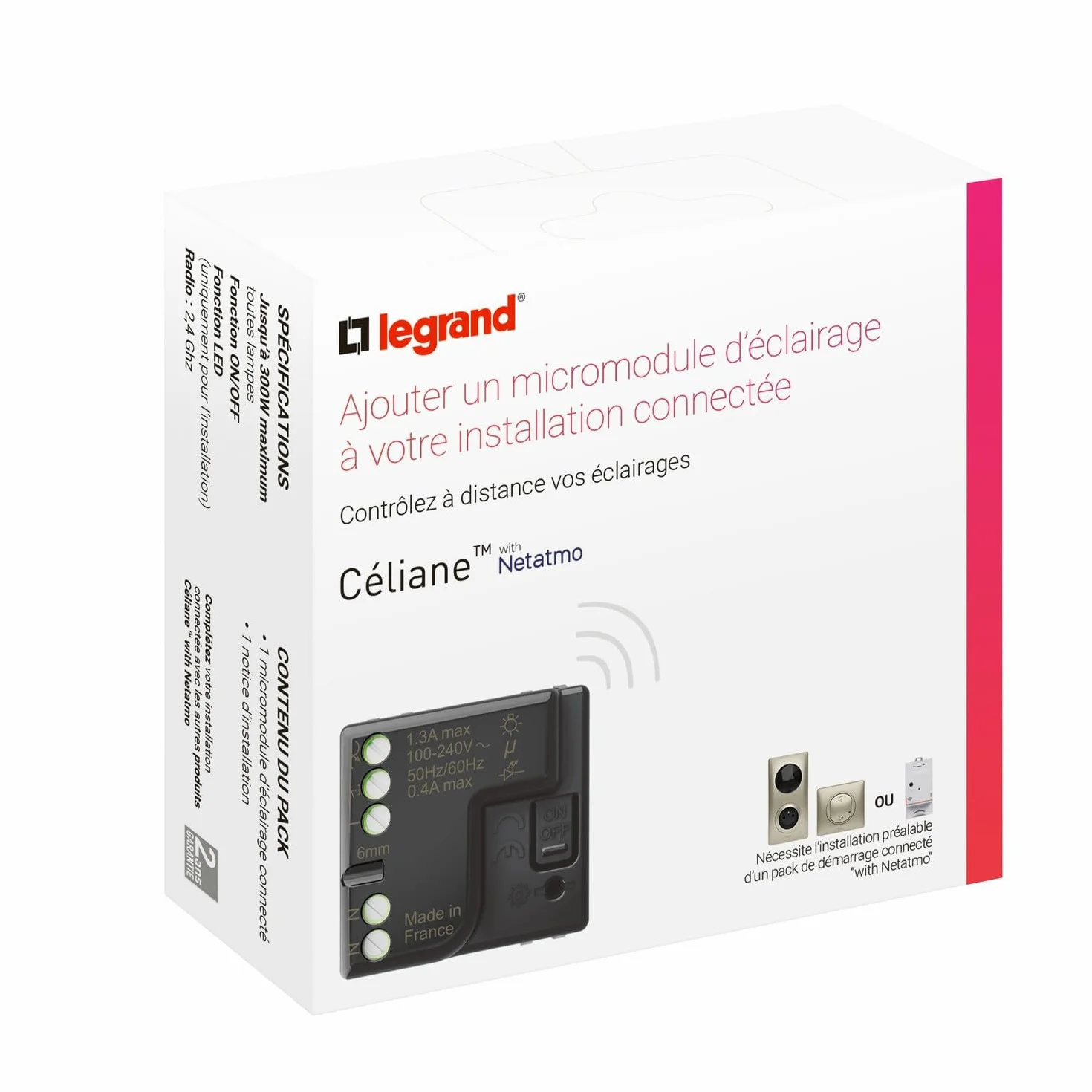 Netatmo Micromodule Pour Éclairage Connecté 300W Avec Neutre