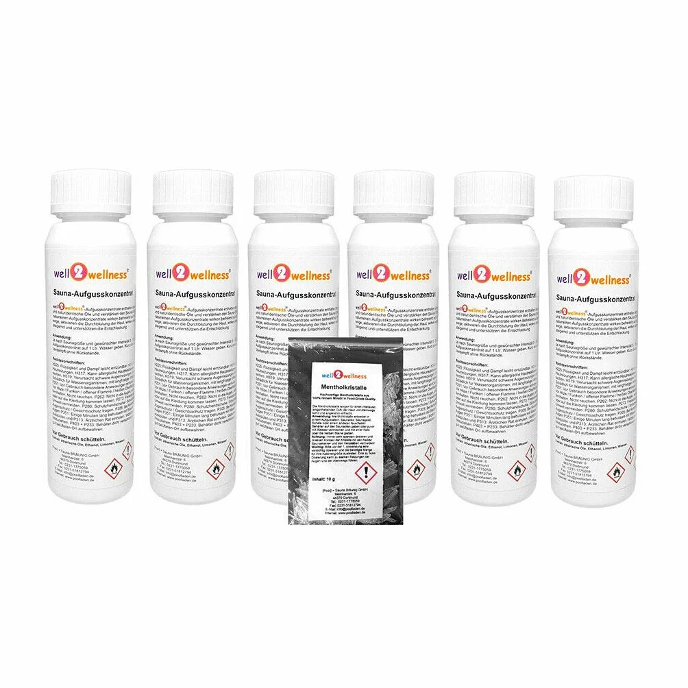 well2wellness Sauna Infusion Les Classiques 6 x 125 ml