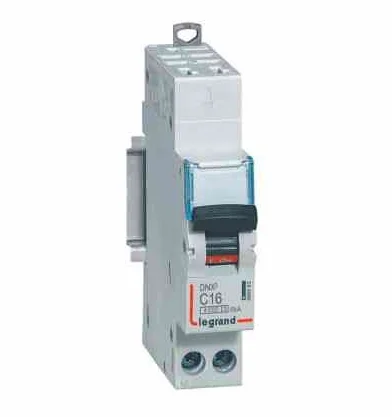 Disjoncteur 16A courbe C 6kA 1P+N 230V DNX³4500 1 module