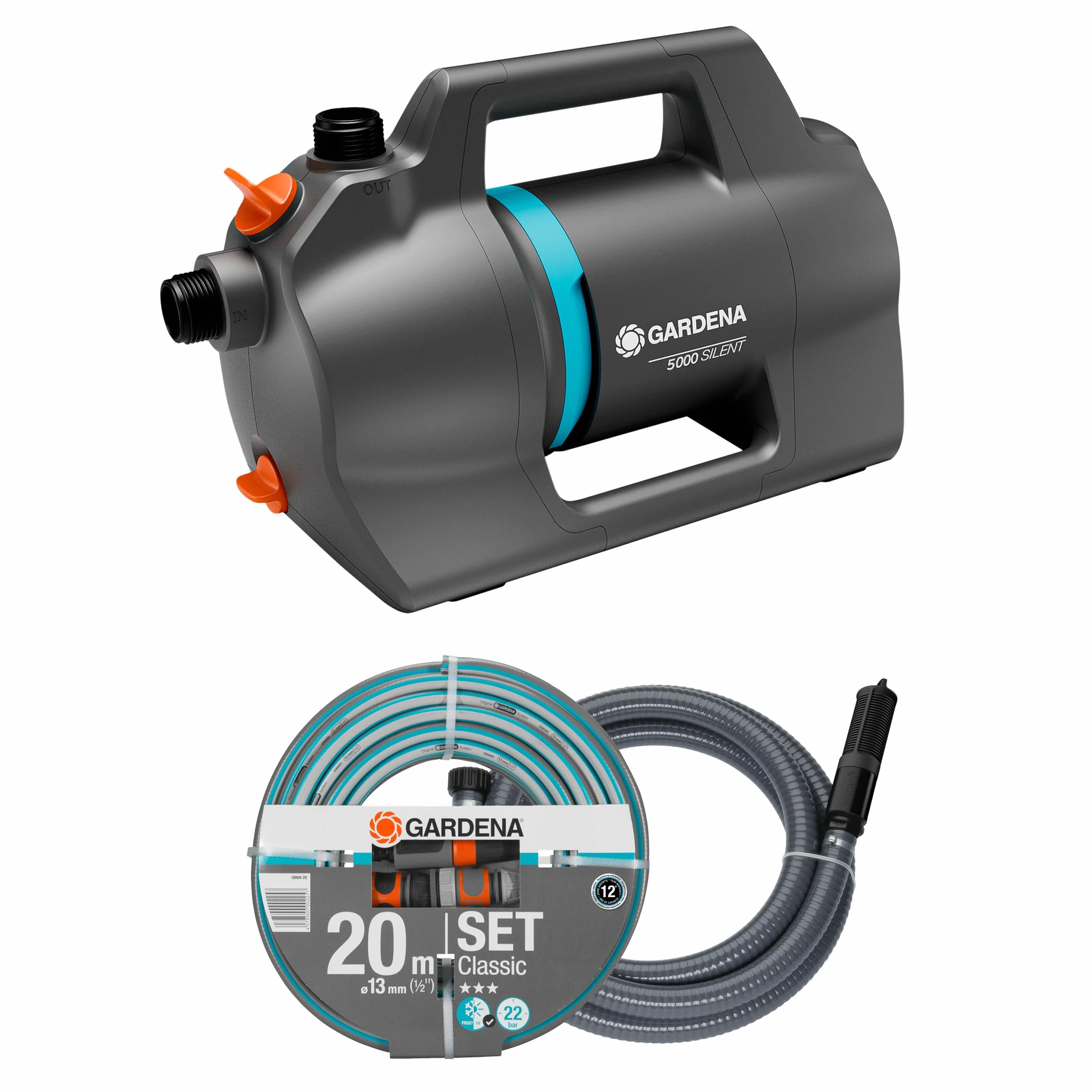 GARDENA Pompe de jardin 5000 Silent Set 9081-20