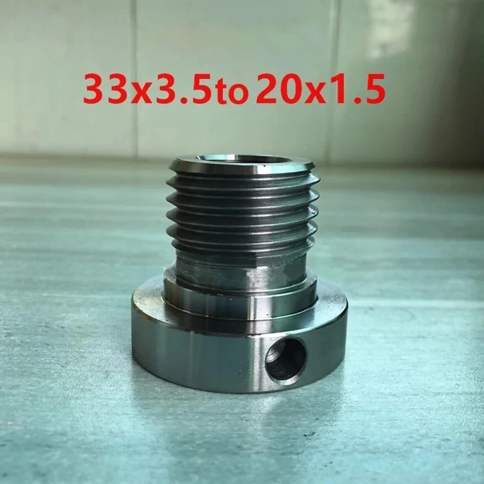 Adaptateur d'insert de mandrin M33 x 3,5 à M20 x 1,5 pour tour à bois