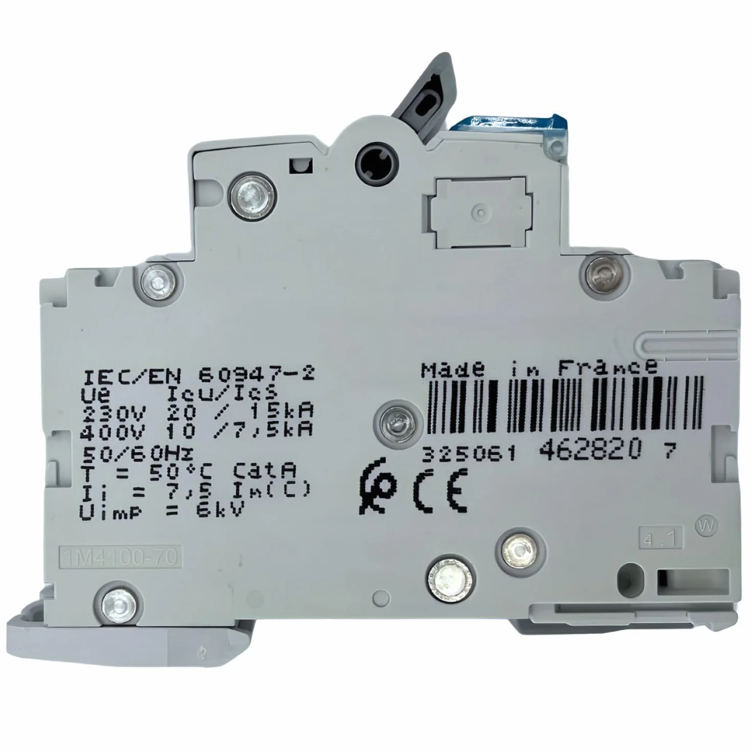 Disjoncteur Hager 2 pôles 63A 6kA Courbe C Vis/Vis