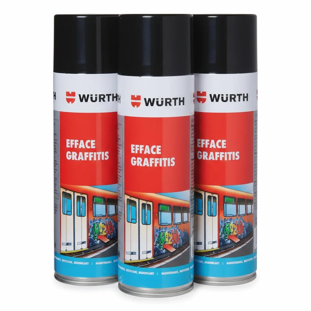 Nettoyant Efface Graffitis Spray 500ml Dissolvant Marqueur Professionnel Anti-Coulure Non Corrosif