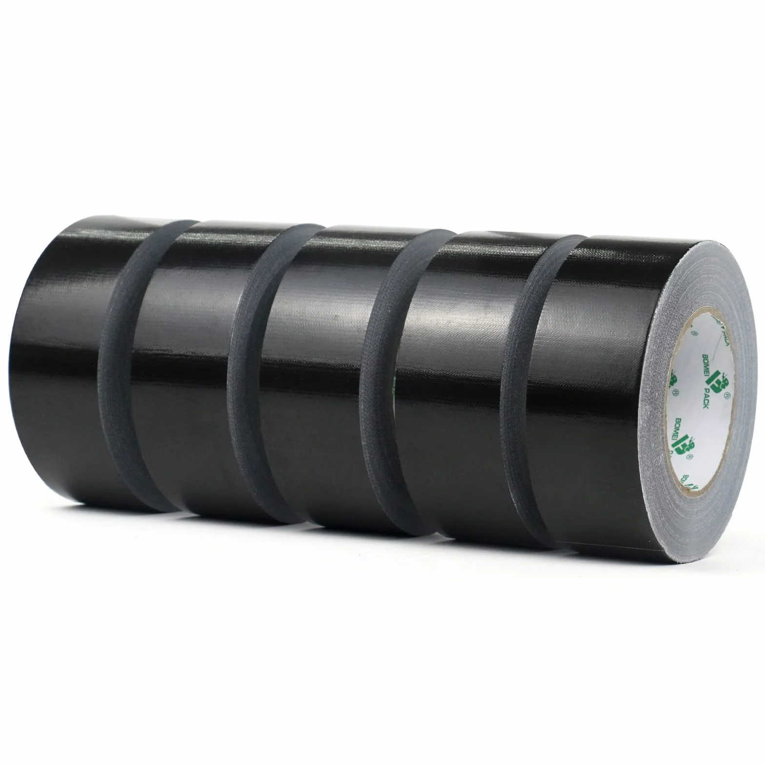 Ruban Adhésif Toilé Noir Heavy Duty 50 mm x 50 m 5 Rouleaux BOMEI PACK