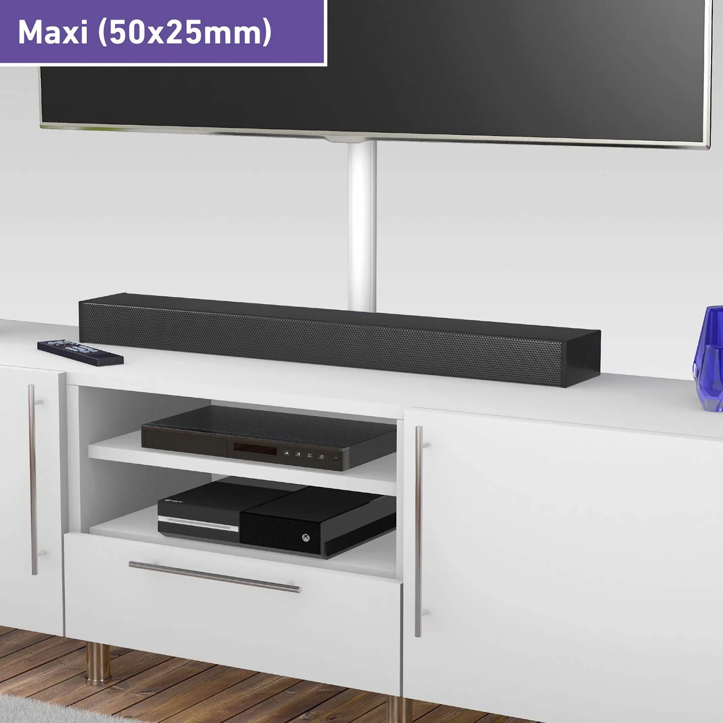 D-Line TV-Drop Trunking 1D5025W/EH 1 m 50 x 25 mm White