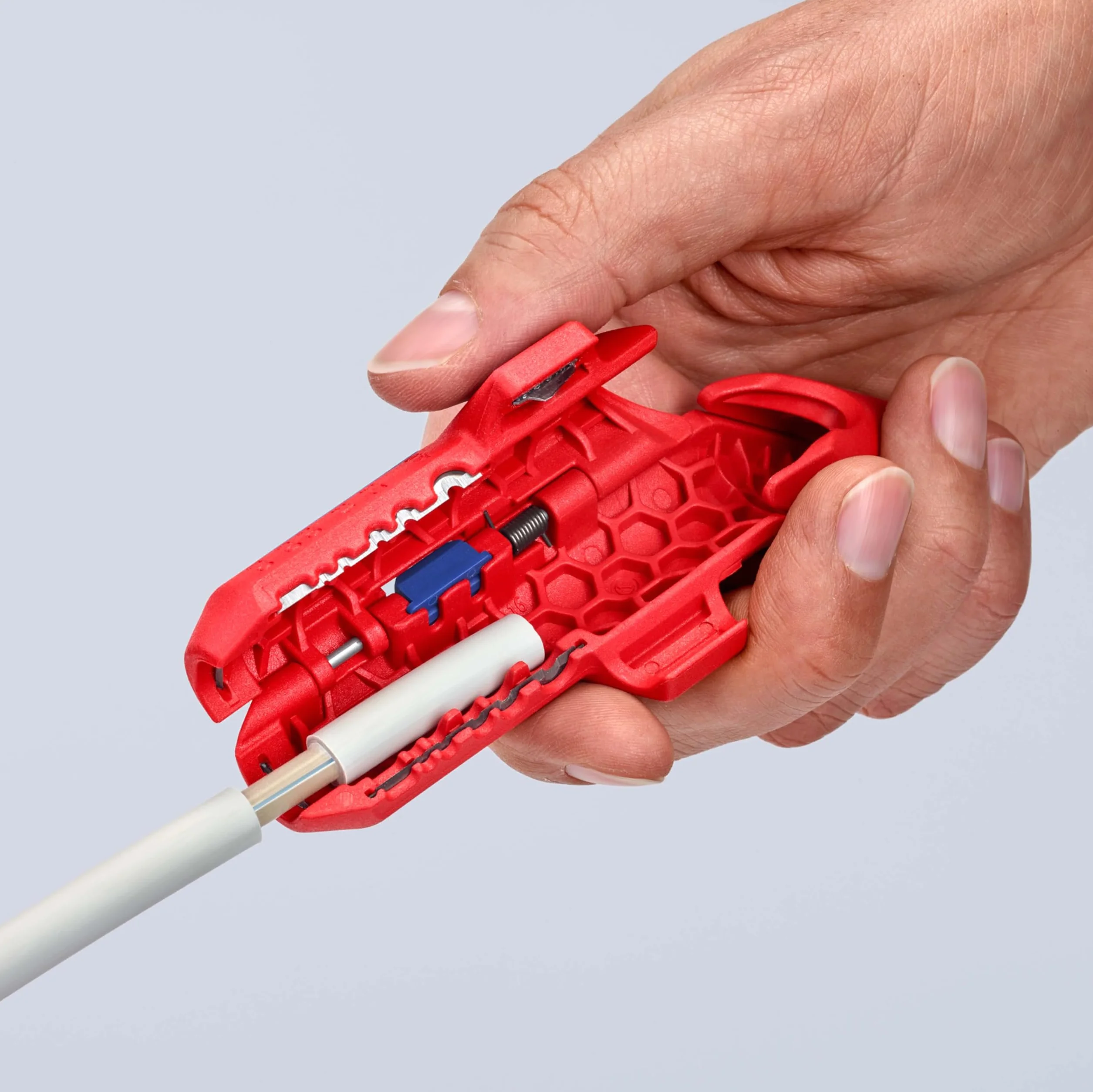 Knipex ErgoStrip 16 95 01 SB Outil à dégainer universel 135 mm câbles 3G1,5-5G2,5 coaxiaux données pince à dénuder