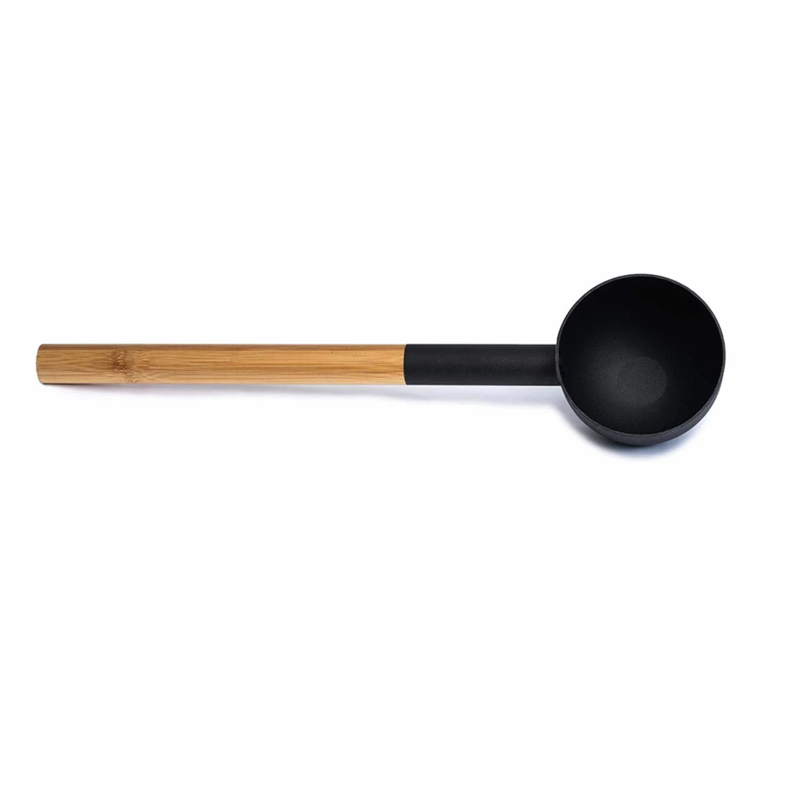 Seau de Sauna en Aluminium avec Manche Long Bois 7 L, Noir
