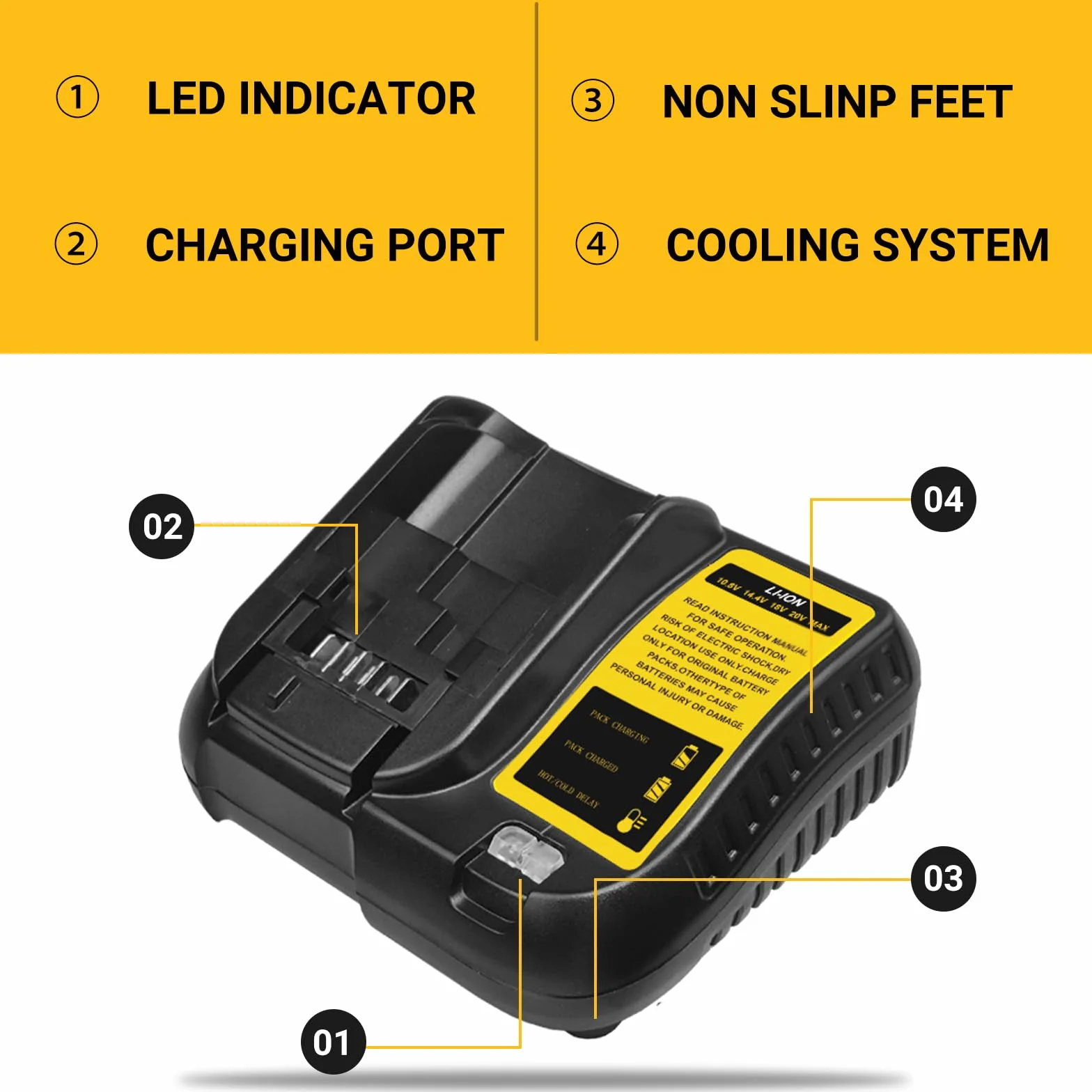 Dewalt 18V 5000mAh Batterie 2pcs + 10.8-20V 3A DCB107 Chargeur LED