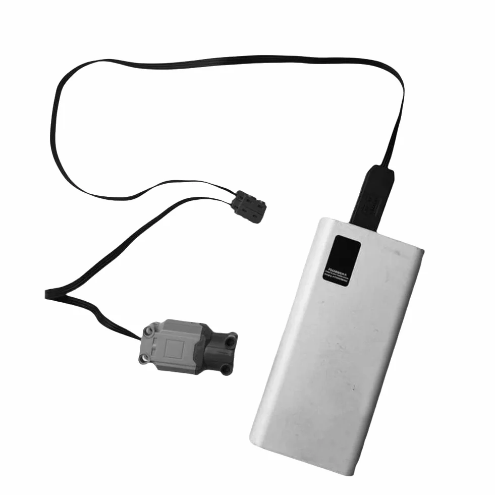 Bloc de Construction Fonction d'alimentation Pièces Moteur Technique Câble Connexion 9V Briques Jouet