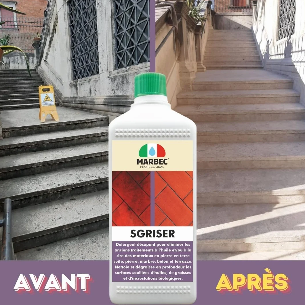 MARBEC SGRISER 5LT Détergent décapant fort pour pierre
