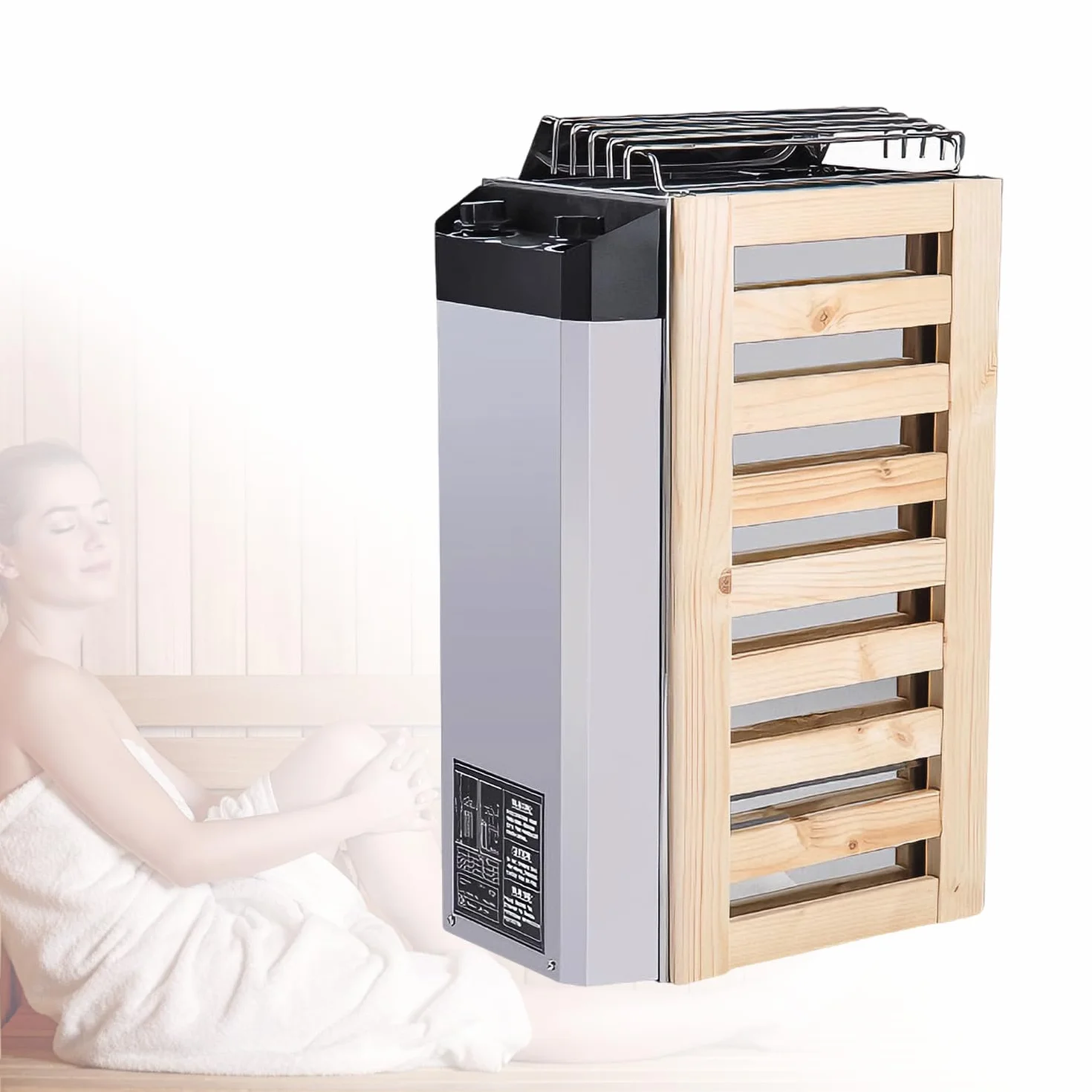 Poêle électrique pour sauna 3,6 kW 220 V acier inoxydable