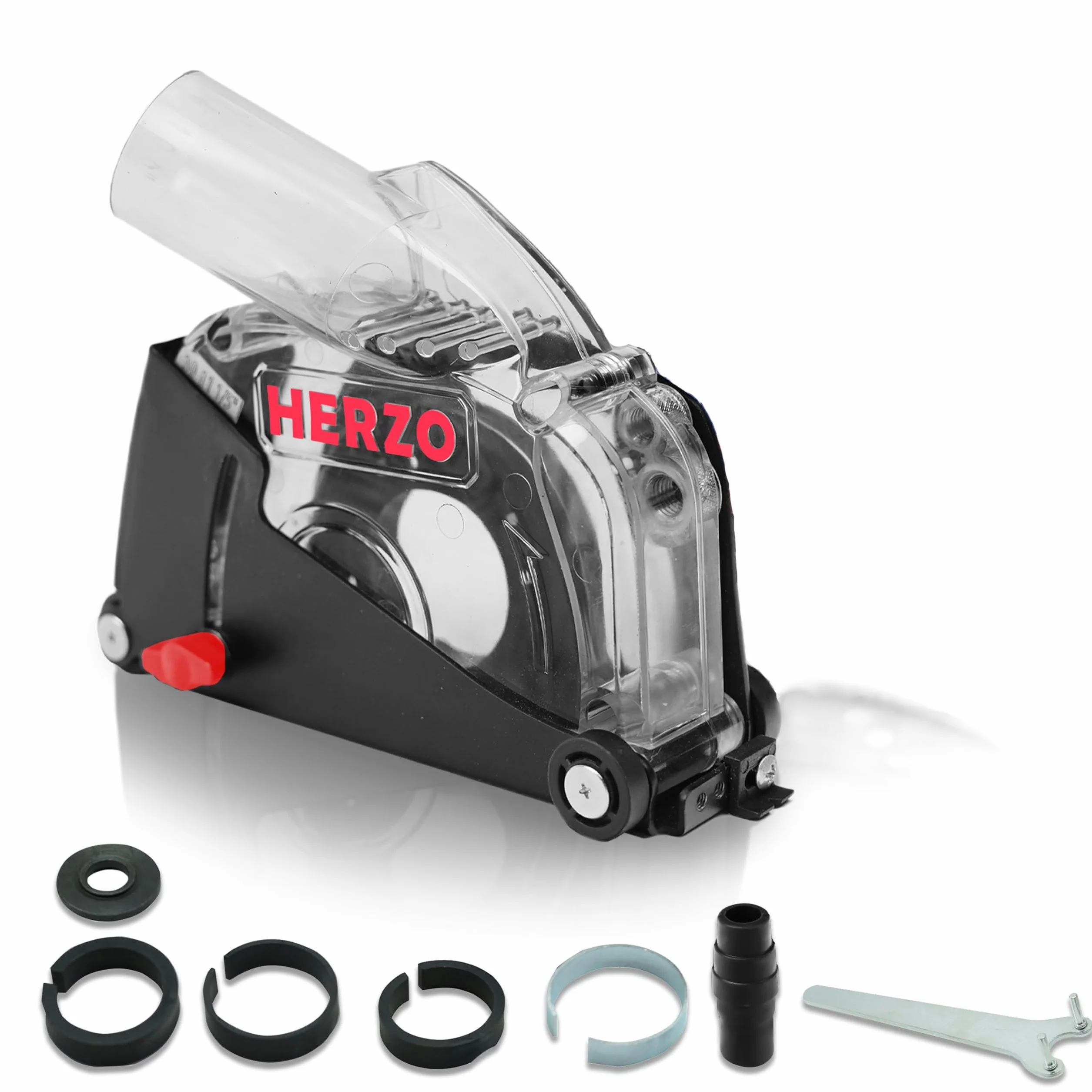 HERZO Capot de protection Meuleuse D'angle 115mm 125mm rail de guidage