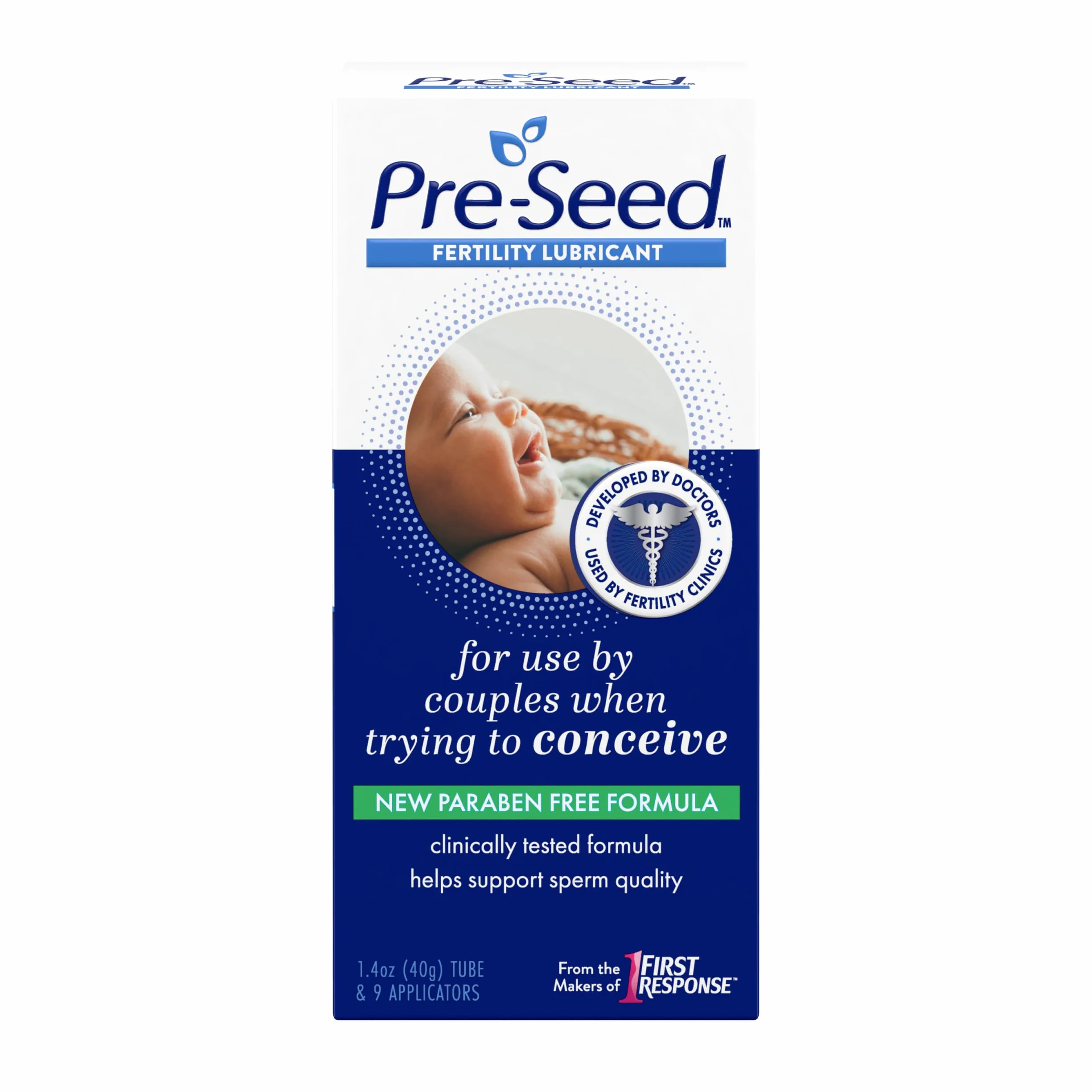 Babystart Pre-Seed Lubrifiant vaginal Tube 40g 9 applicateurs