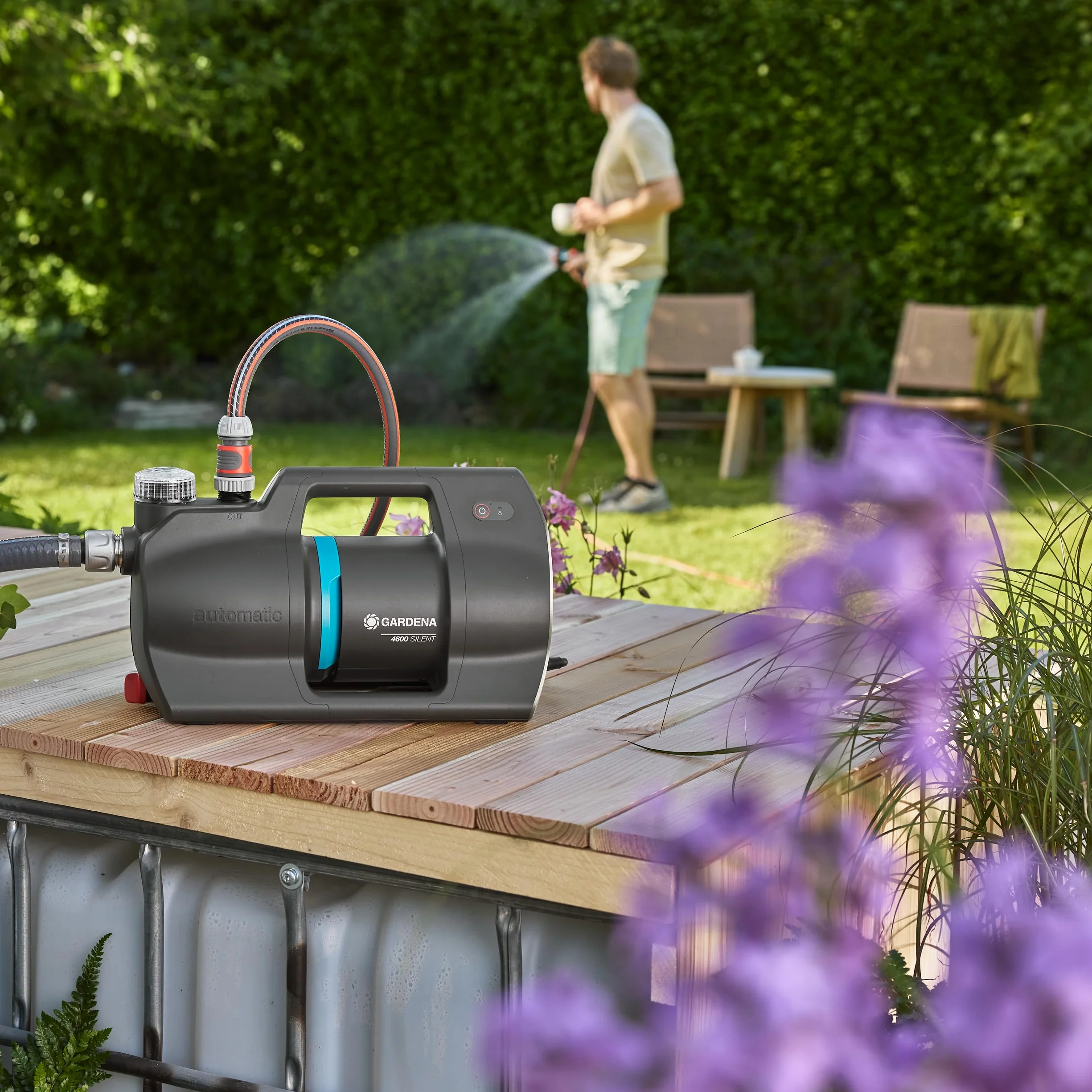 GARDENA Groupe de surpression 4600 Silent Pompe Irrigation automatisée eau domestique 25% consommation énergie moins 9070-20