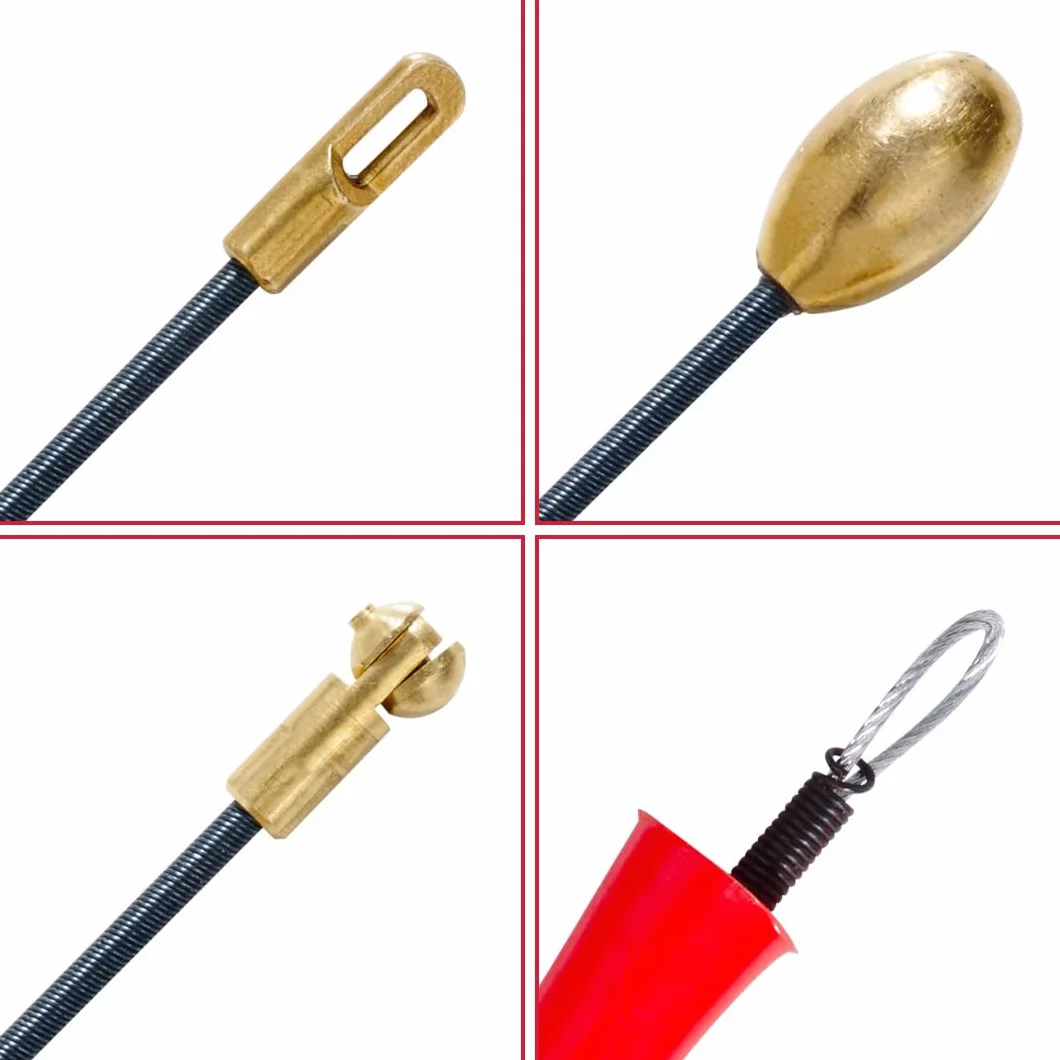 Aiguille Electricien 50m Φ 4.5mm Tire Fil Cable Electrique Polyester ULTRA RESISTANT Passe Fil Fibre optique Flexible Guidage