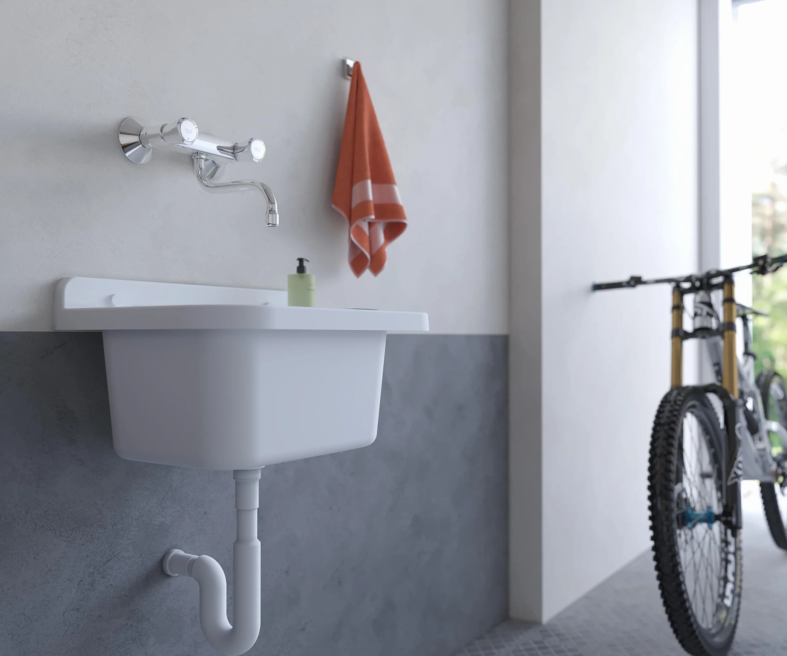 Pilozzo Résine PP 60 x 34 cm de la paroi de lavage Negrari-2060