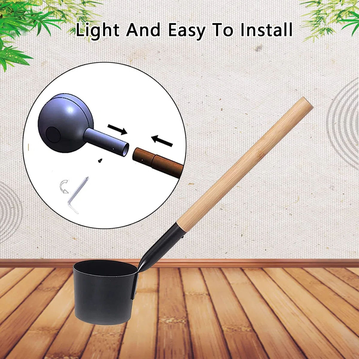 Seau Pour Sauna 7L Set Complet Avec Louche En Bois Pin Finlandais Thermomètre Hygromètre Sablier