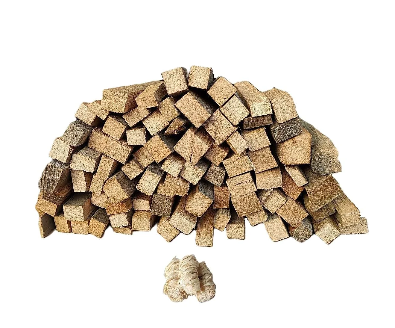 Bois d'Allumage en Chêne Sec 8 kg, Bûchettes 25 cm, avec 3 Allume-Feux