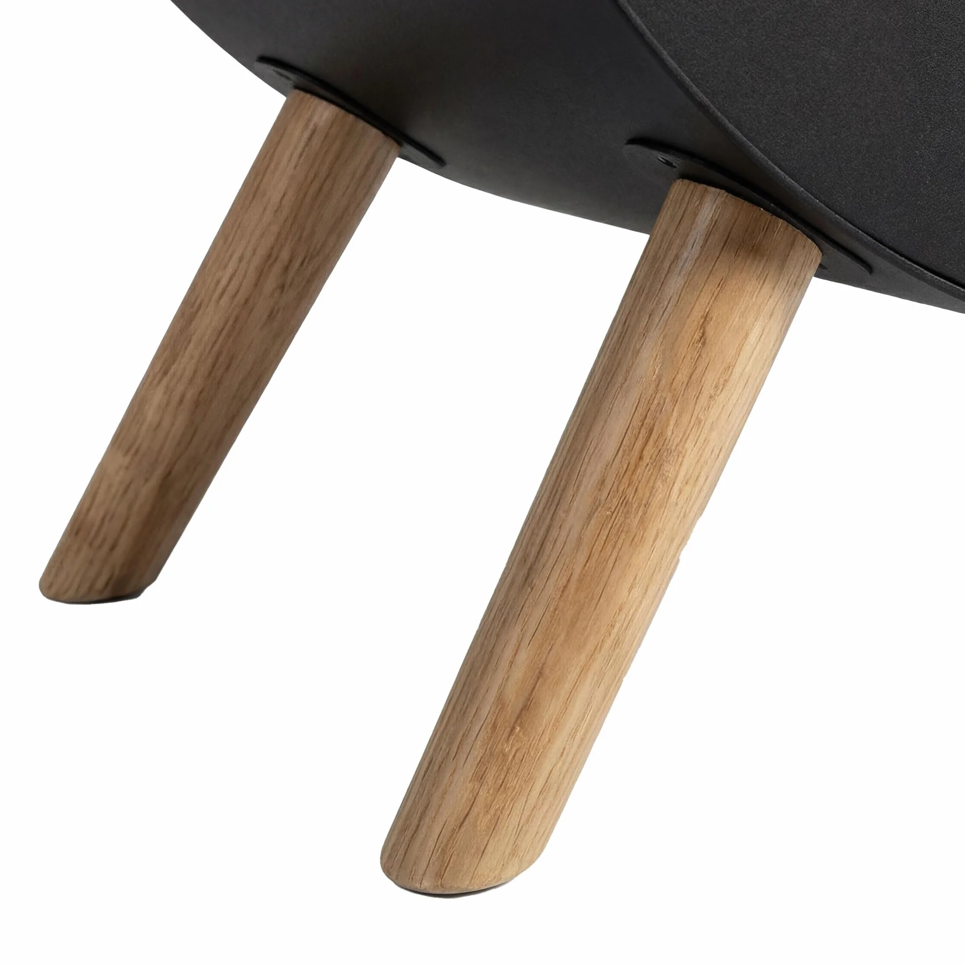 Frankystar Venere Cheminée de sol 60 x 72 x 30 cm Pieds en bois de pin noir