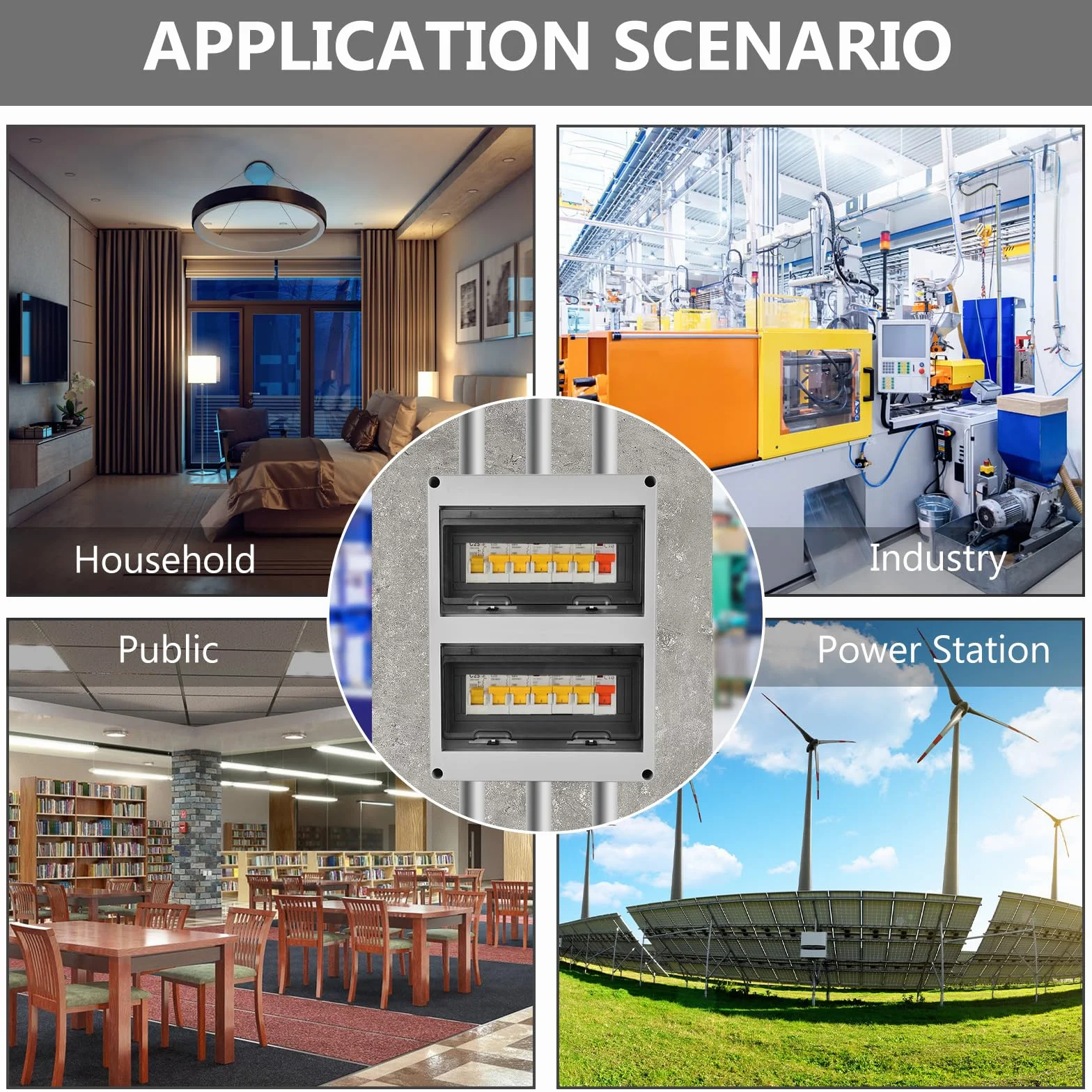 Boîtier électrique étanche IP65 24 modules 2 rangées extérieur
