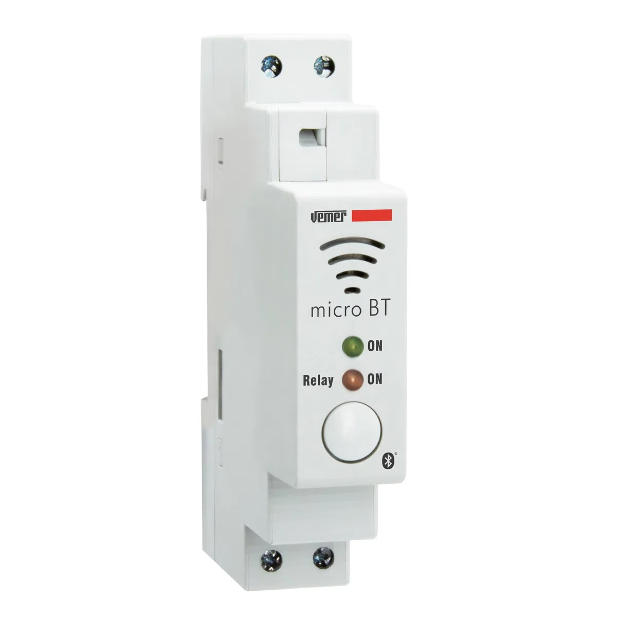 VEMER VE797200 MICRO BT Interrupteur Horaire Astronomique Bluetooth App Minuterie Rail DIN 1 Module Blanc