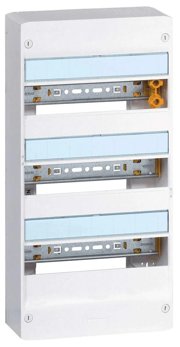 Legrand Tableau Électrique 1 Rangée 13 Modules Drivia Nu Borniers 250x250x103.5 mm Blanc Fabriqué France