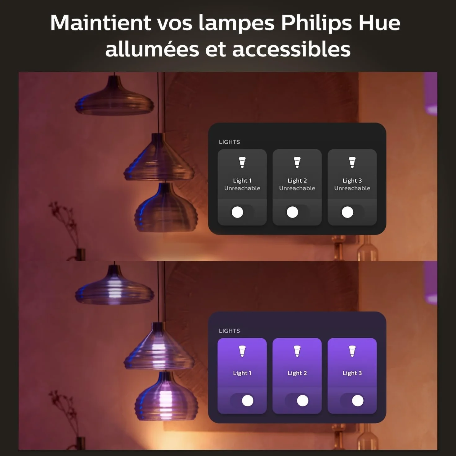 Philips Hue Module d'interrupteur mural Pack de 2 Blanc compatibile Alexa Google Assistant Apple HomeKit