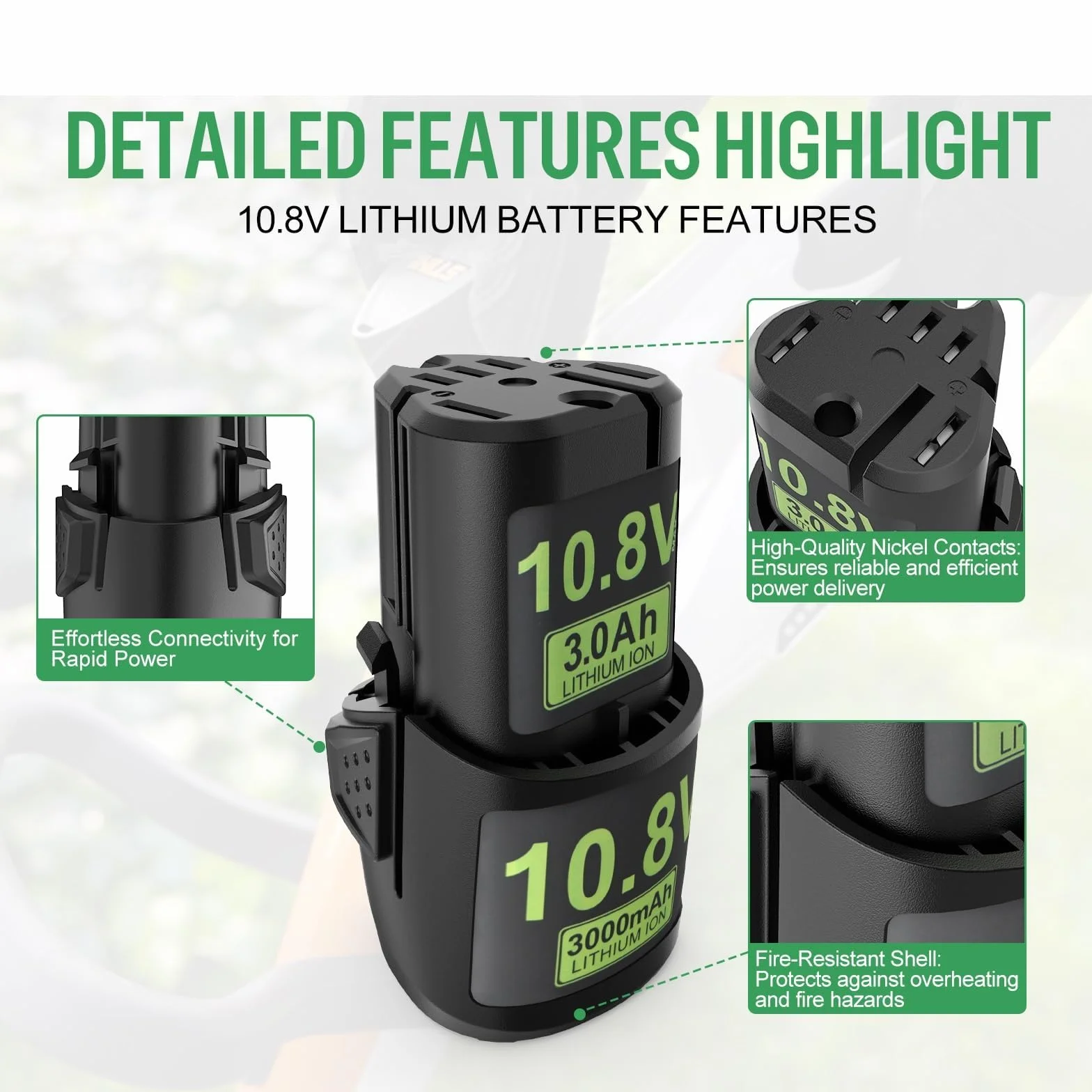 Stihl AS2 10.8V 3Ah Batterie de Remplacement pour GTA26 GTA40 HSA26