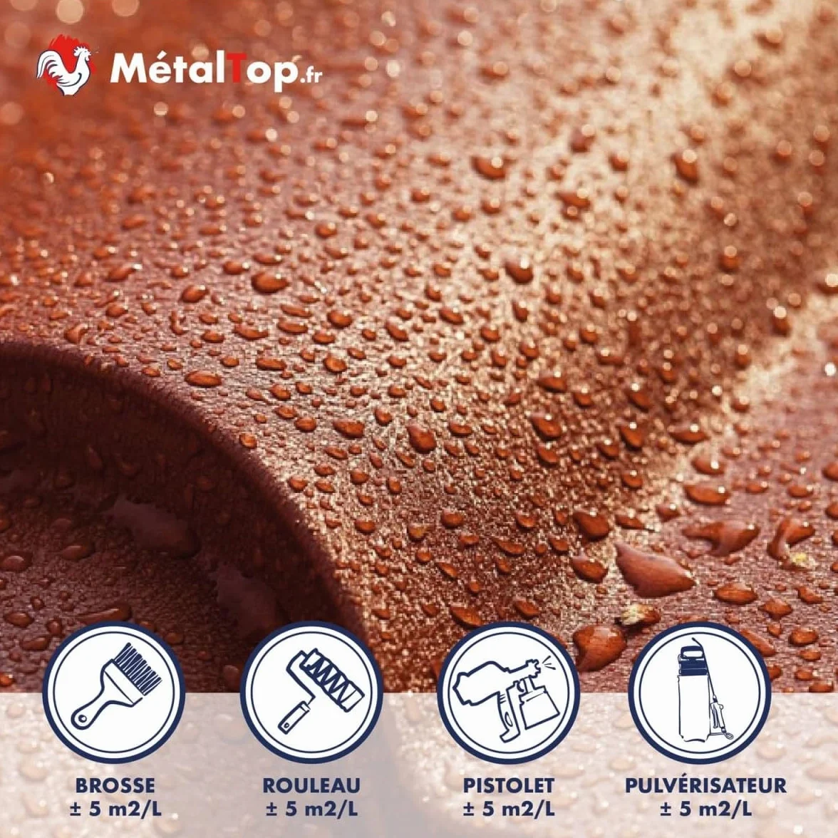 Métaltop Hydrofuge Toiture 20 L Multisupport Protection Anti-humidité