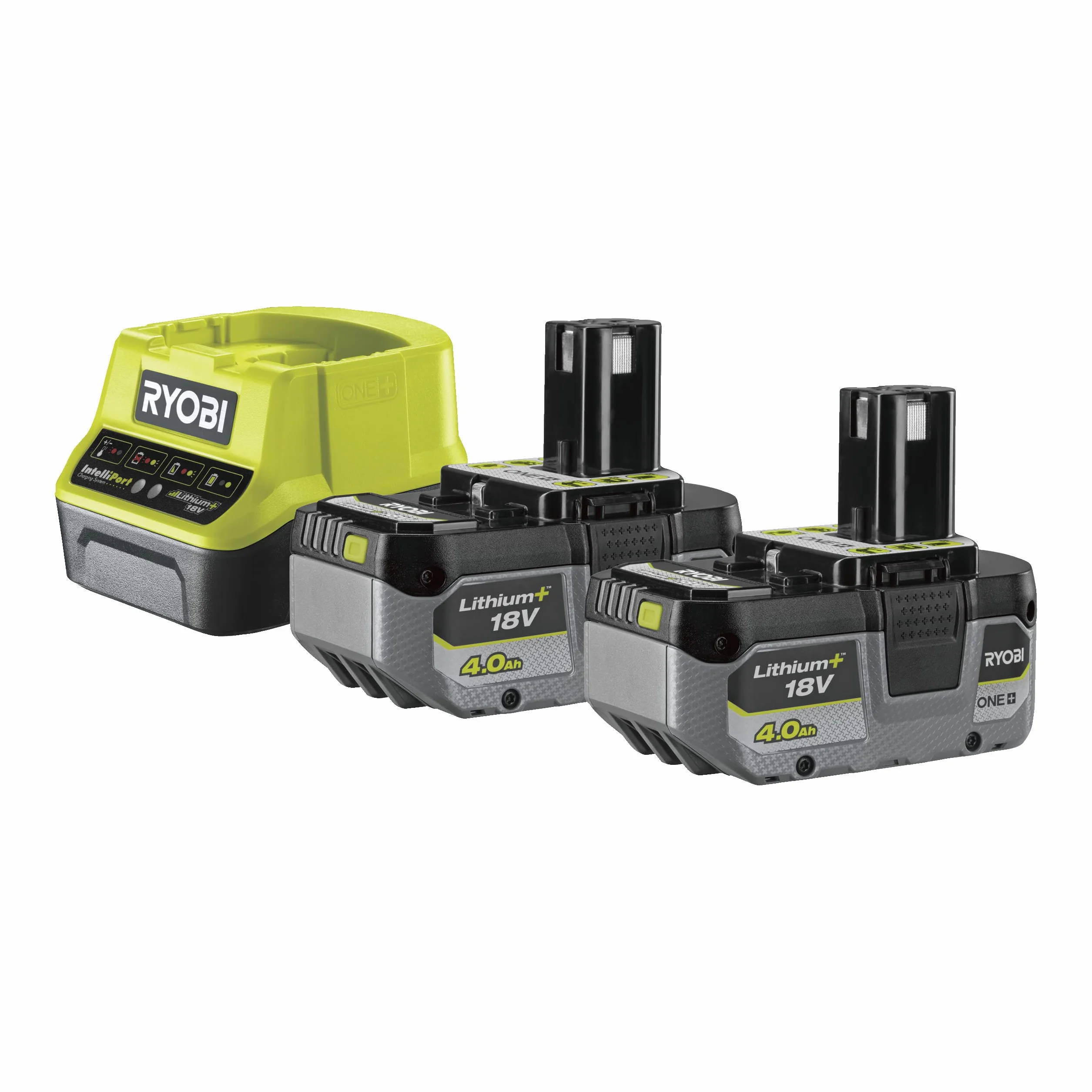 Ryobi Kit batterie RB1840X Chargeur 18V ONE+ 2x4.0Ah