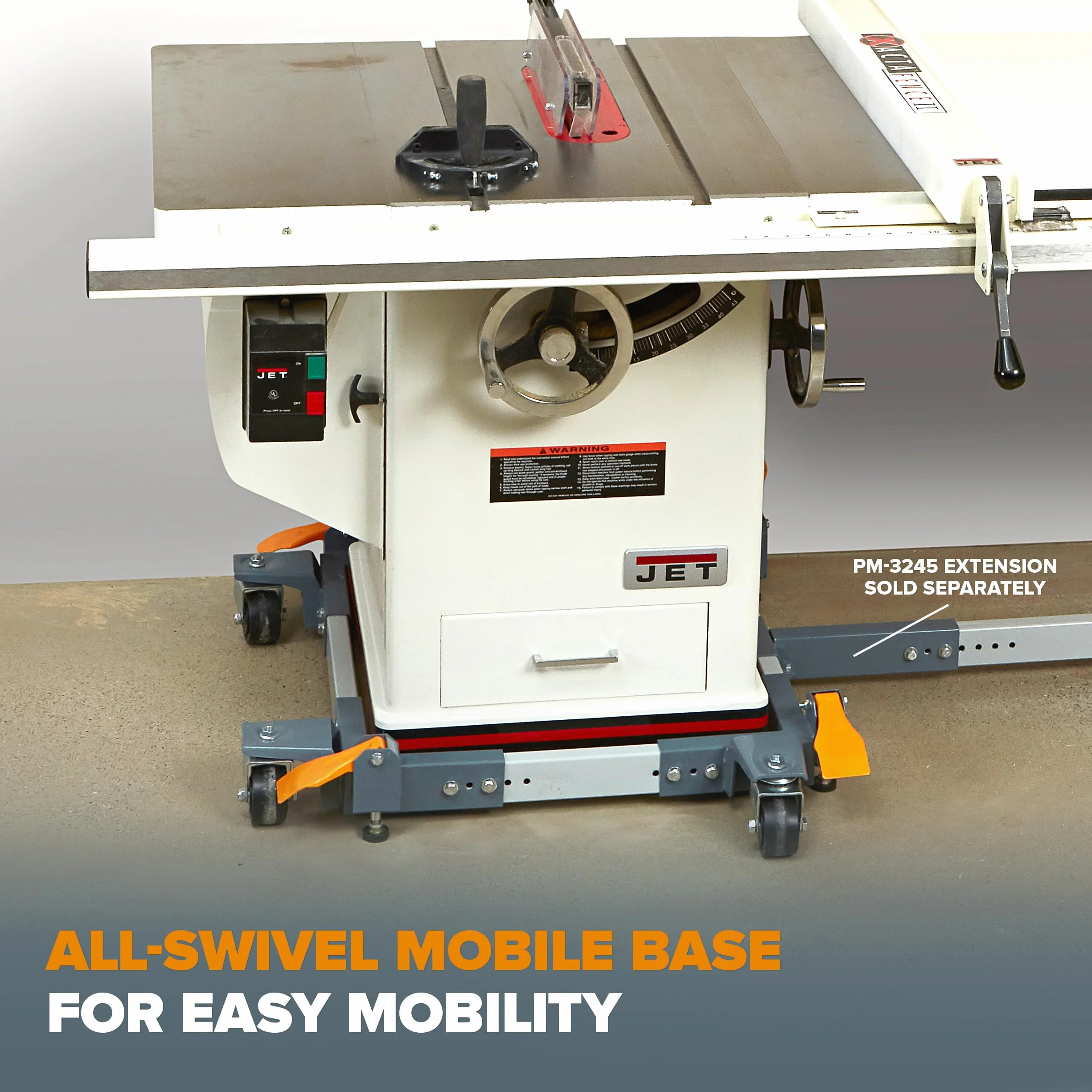 Bora Portamate Mobile Base PM-3550 – Résistance industrielle Roues pivotantes Capacité 680,4 kg