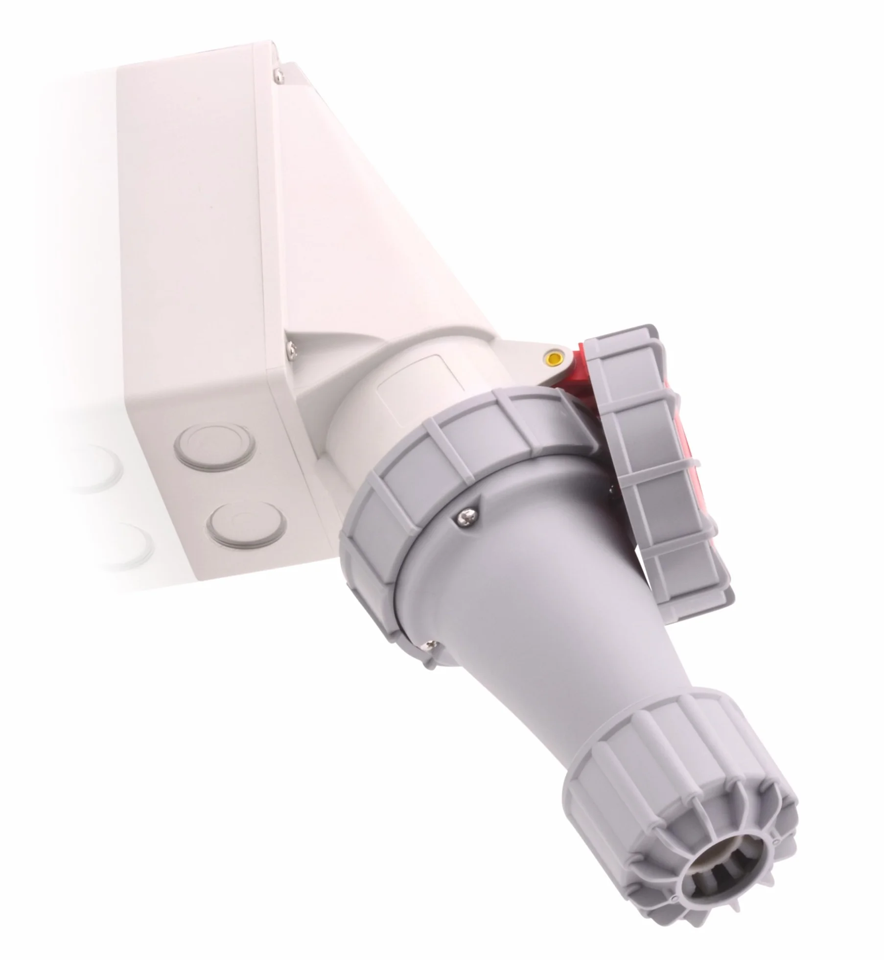 Prise murale CEE 63A 400V IP67 5 pôles 6h rouge/gris IEC60309